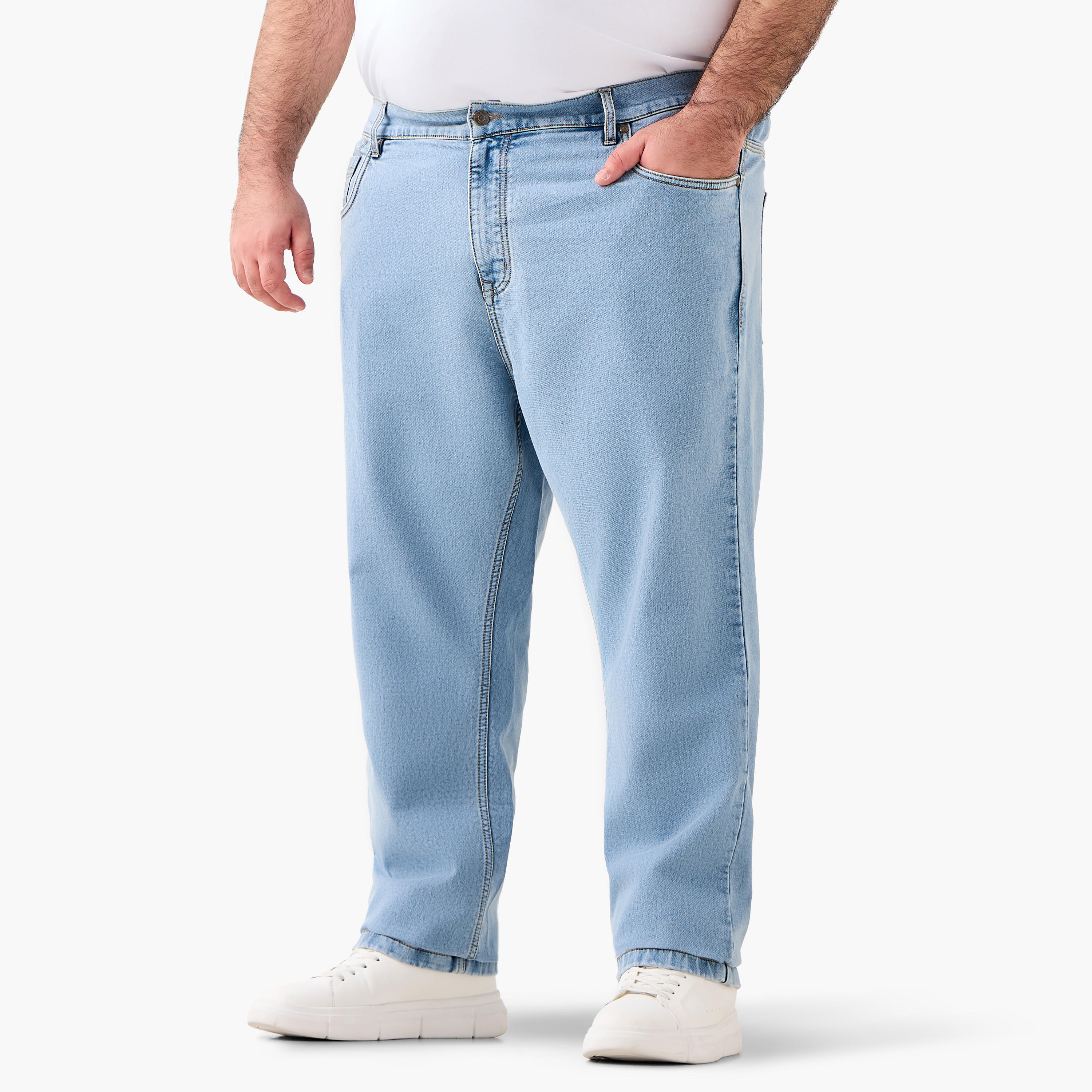 Men Relaxed Fit Stretchable Jeans-men-clothing-bottoms-jeans-image-2