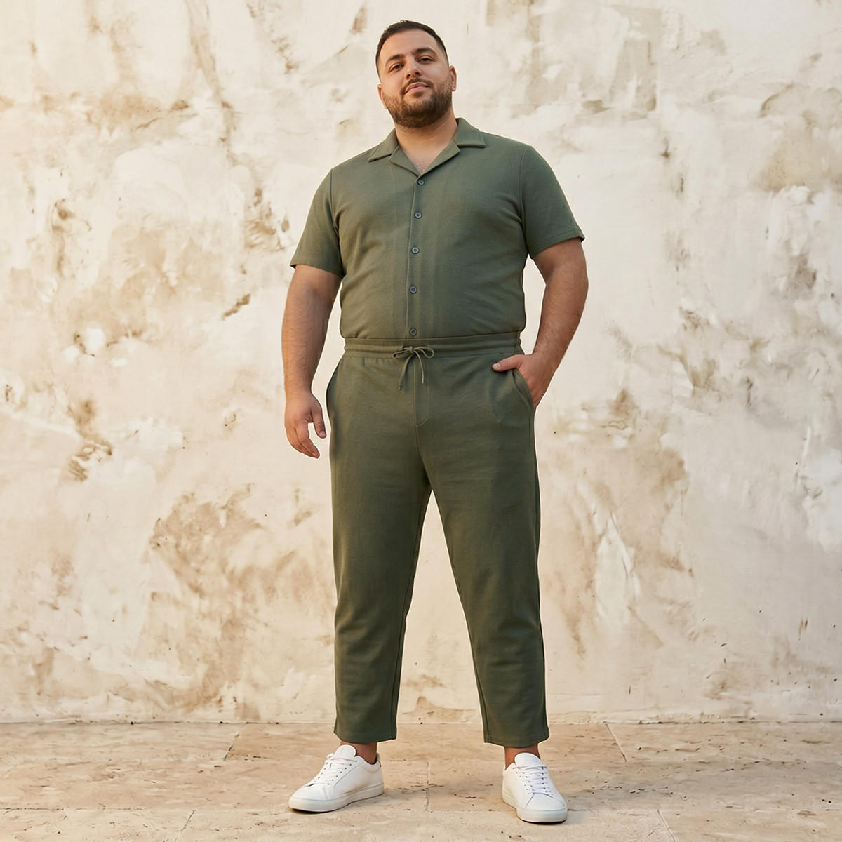 بنطلون رياضي بقصّة عادية للرجال-men-clothing-bottoms-joggers-image-2