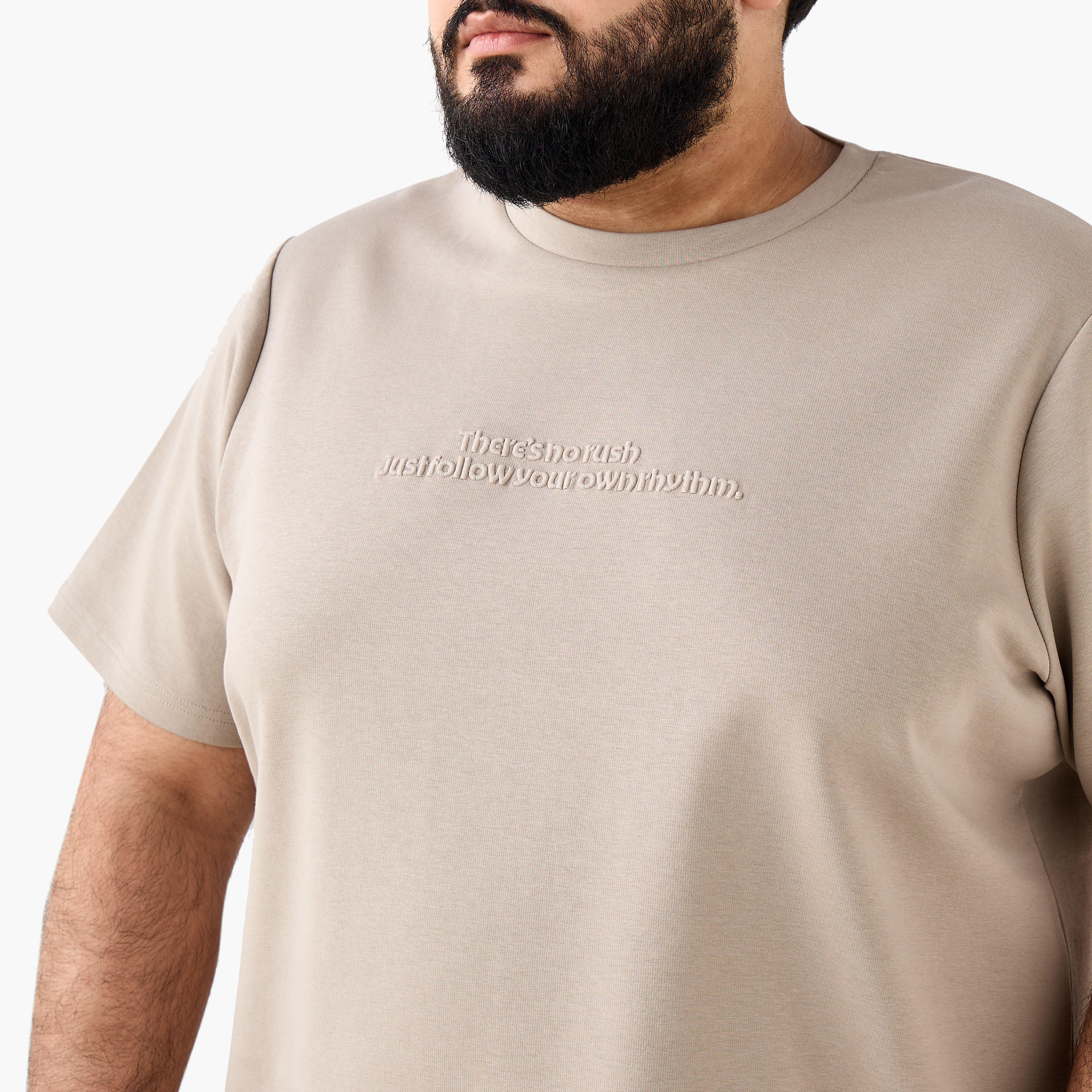 Men Regular Fit Crew Neck Short Sleeves Tonal Embroidered T-shirt-men-clothing-tshirtsandpolos-tshirts-image-6