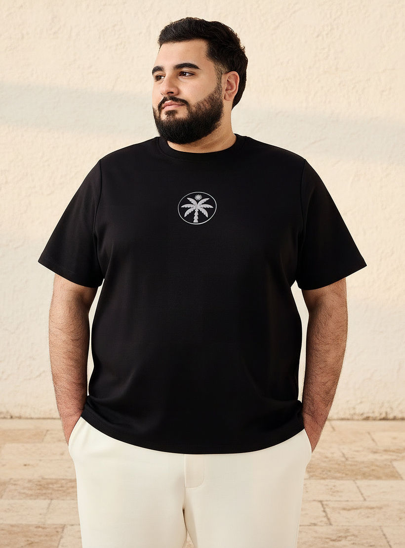 Men Regular Fit Crew Neck Short Sleeves Graphic T-shirt-men-clothing-tshirtsandpolos-tshirts-image-1