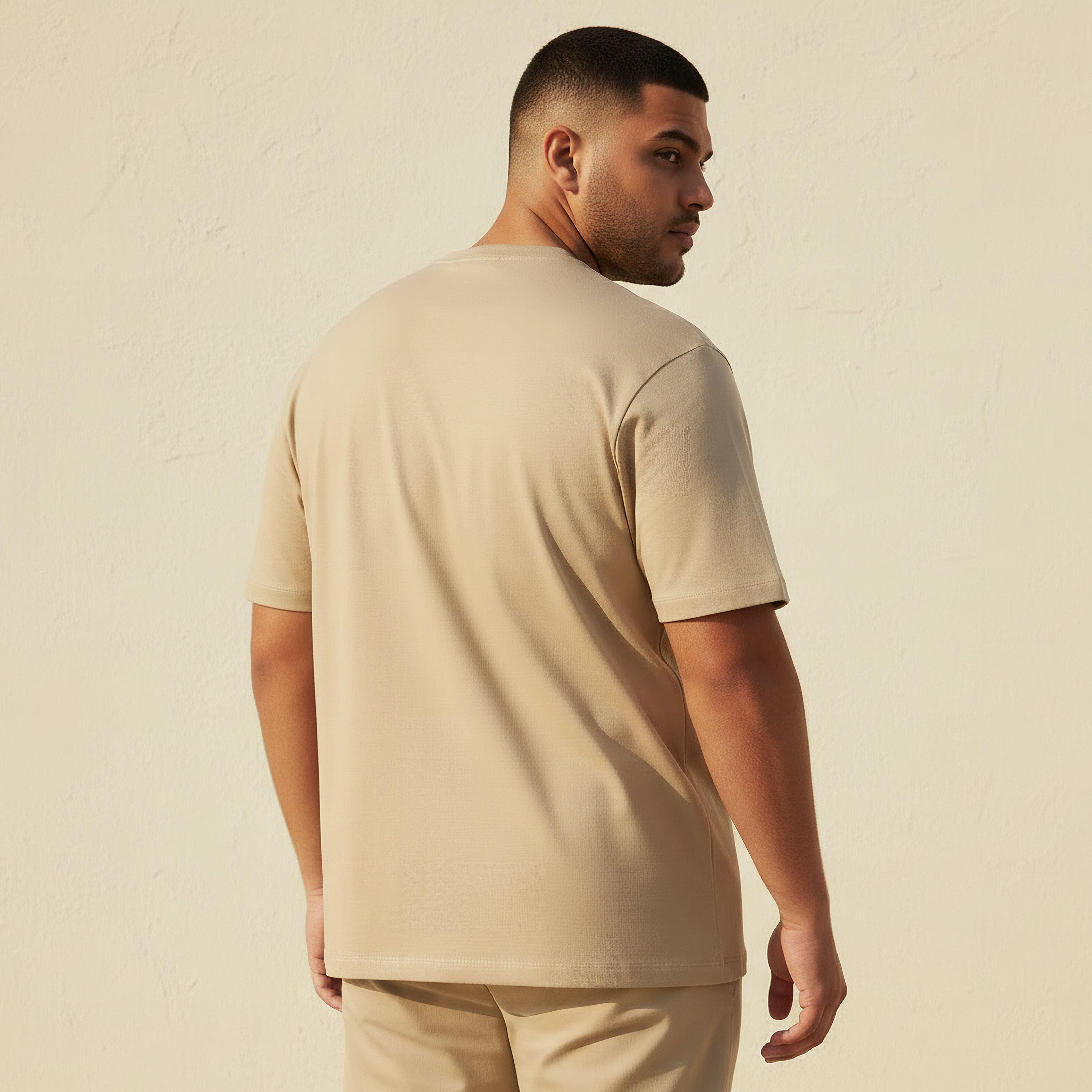 Men Regular Fit Crew Neck Short Sleeve Embossed T-shirt-men-clothing-tshirtsandpolos-tshirts-image-4