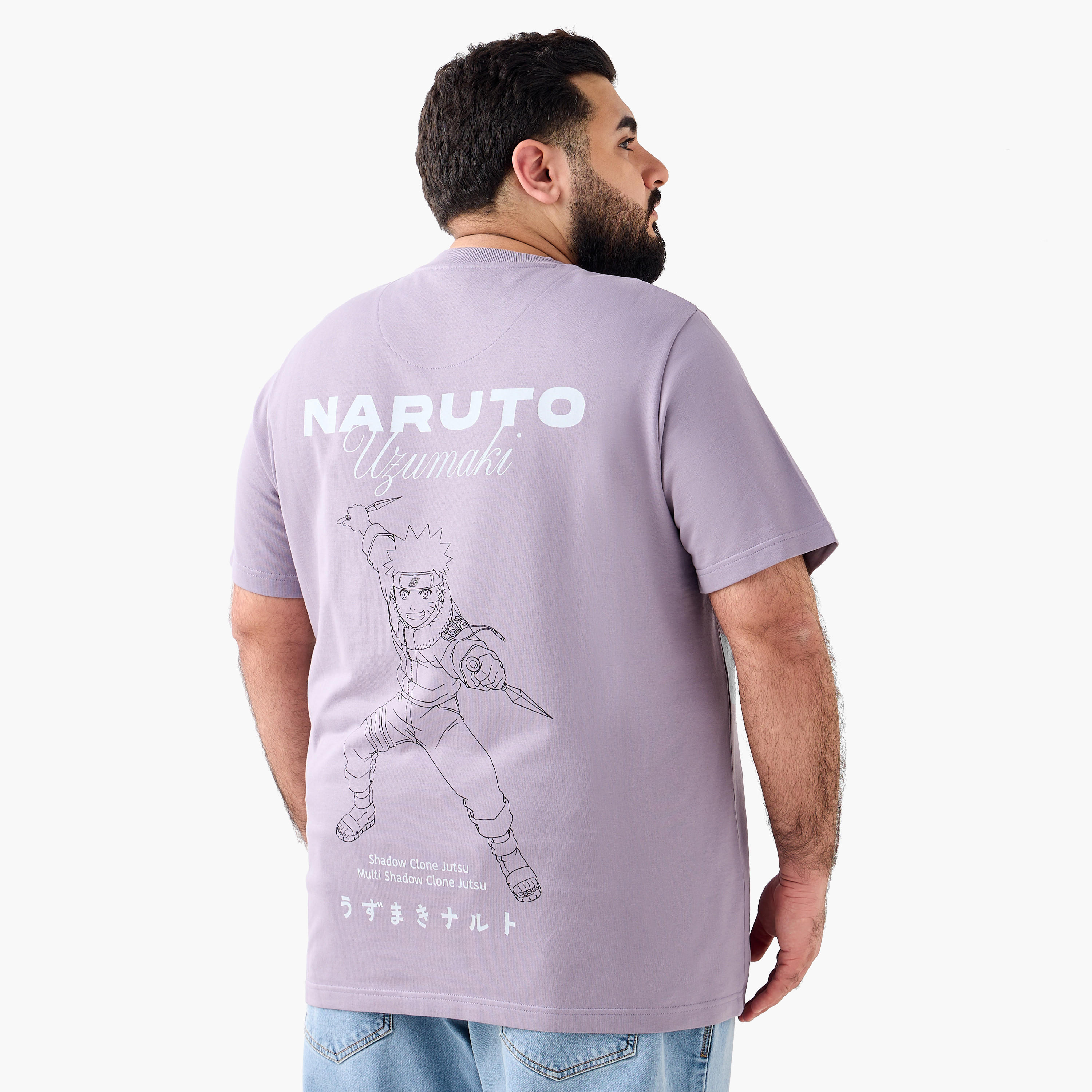 Men Regular Fit Crew Neck Short Sleeves Naruto Uzumaki Print T-shirt-men-clothing-tshirtsandpolos-tshirts-image-4