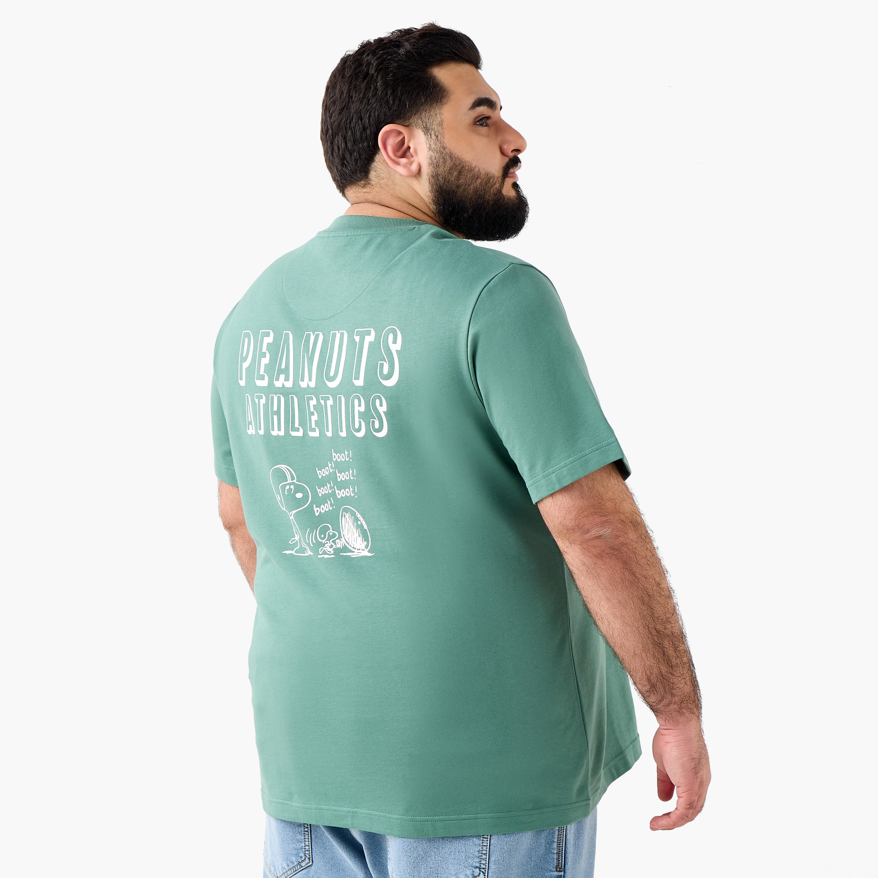 Men Regular Fit Crew Neck Short Sleeves Peanuts Print T-shirt-men-clothing-tshirtsandpolos-tshirts-image-6
