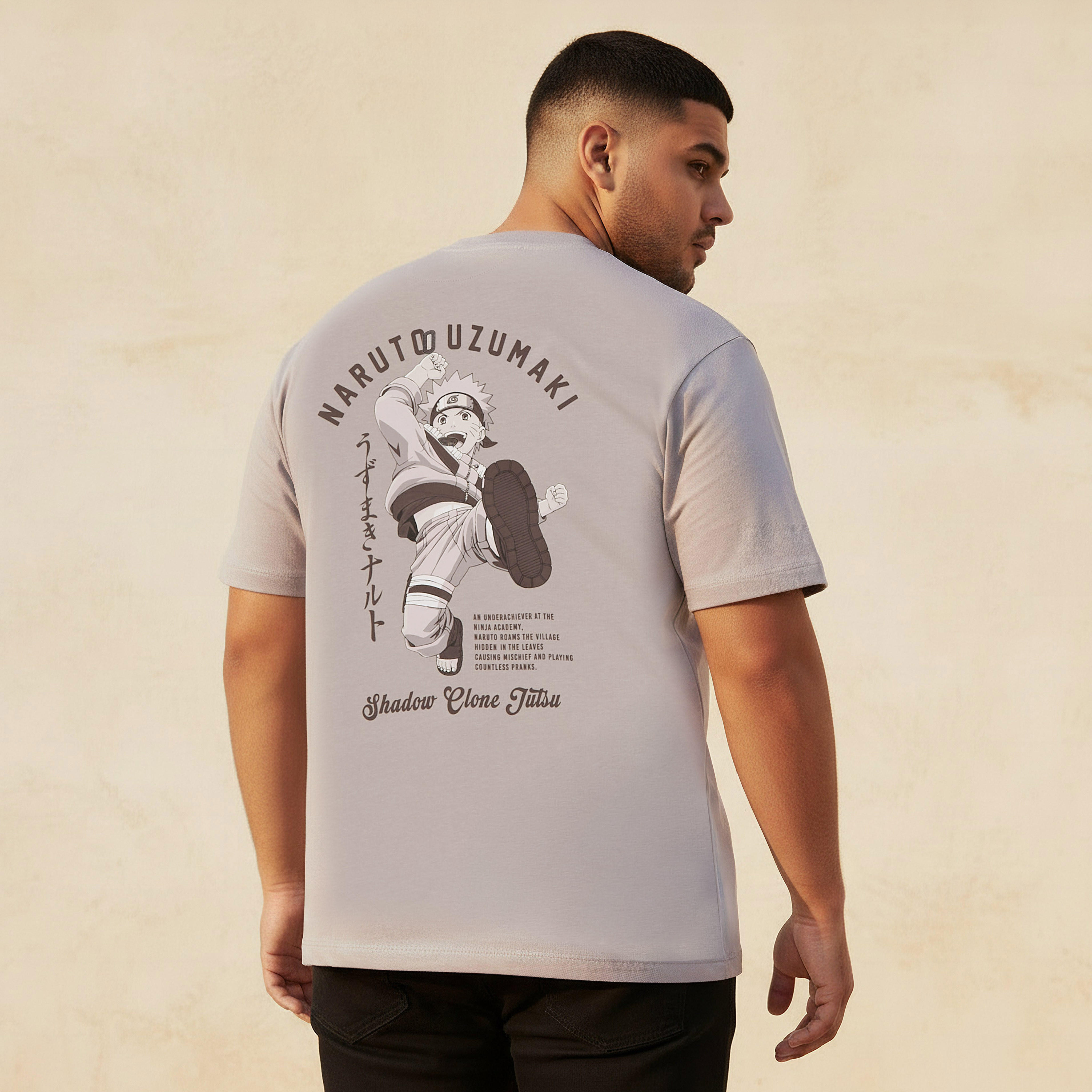 Men Regular Fit Crew Neck Short Sleeves Naruto Uzumaki Print T-shirt-men-clothing-tshirtsandpolos-tshirts-image-4