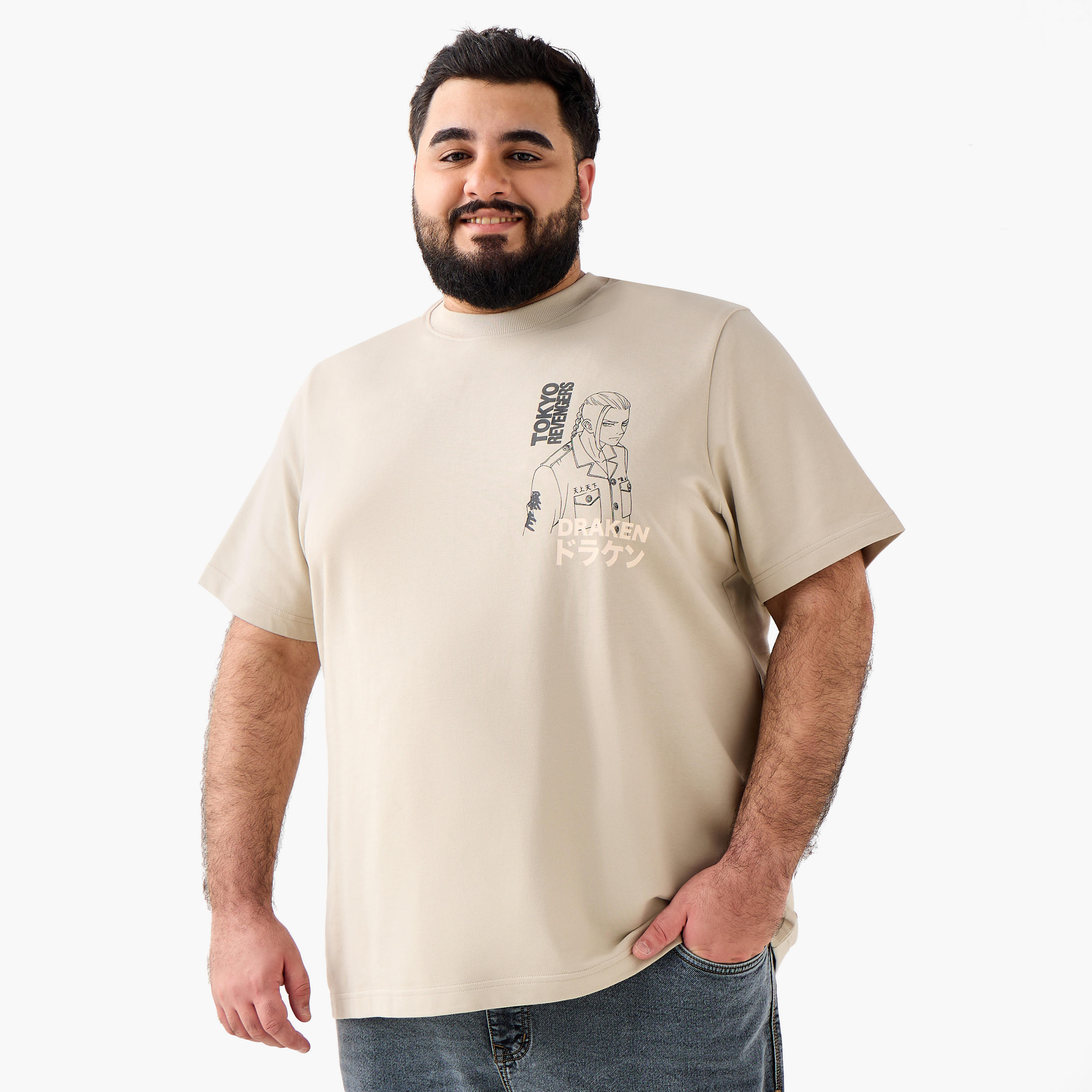 Men Regular Fit Crew Neck Short Sleeves Anime Print T-shirt-men-clothing-tshirtsandpolos-tshirts-image-3
