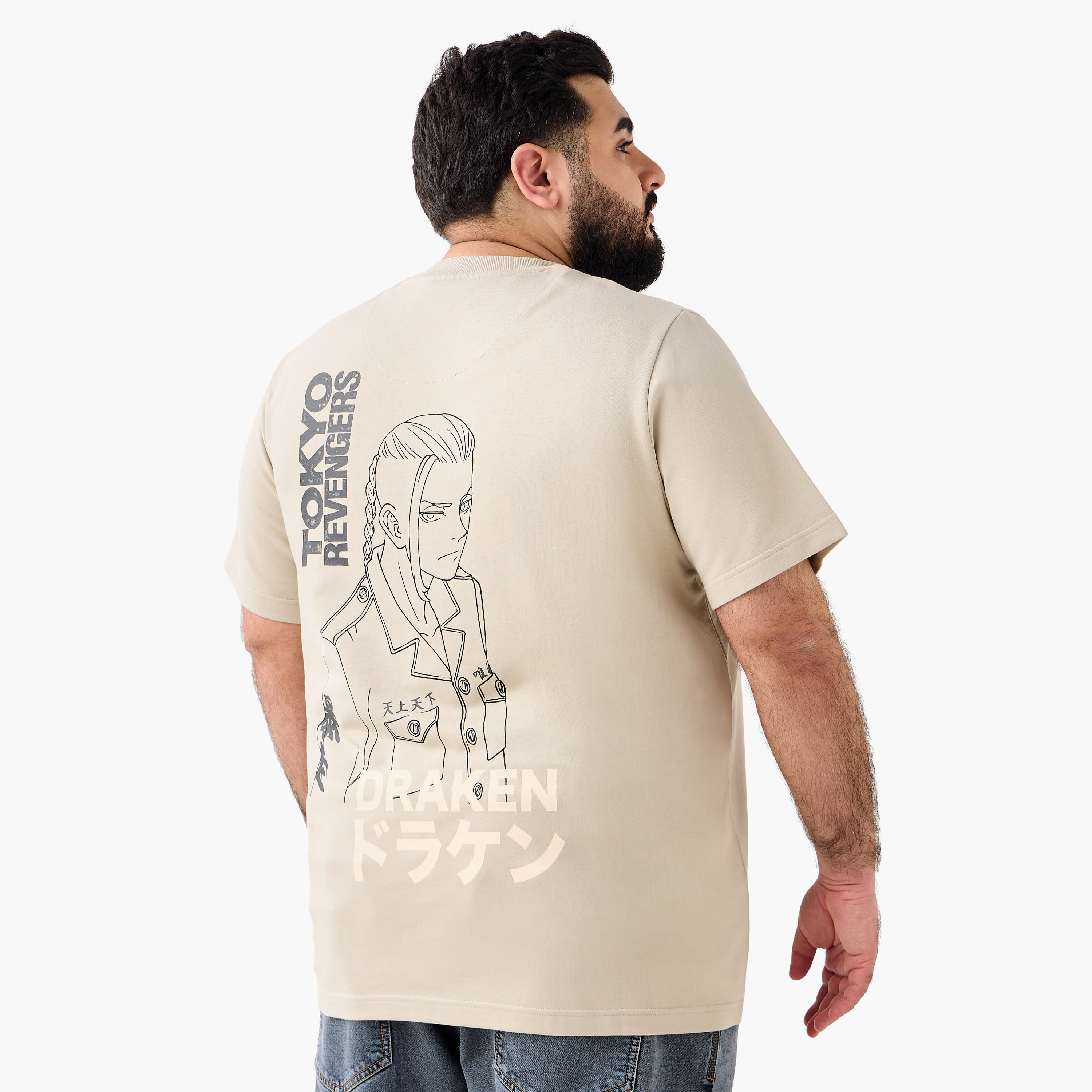تيشيرت رجالي بطبعات أنمي وقصة عادية وياقة ضيقة وأكمام قصيرة-men-clothing-tshirtsandpolos-tshirts-image-5