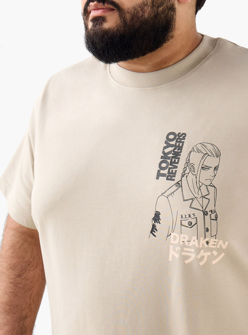 تيشيرت رجالي بطبعات أنمي وقصة عادية وياقة ضيقة وأكمام قصيرة-men-clothing-tshirtsandpolos-tshirts-image-6