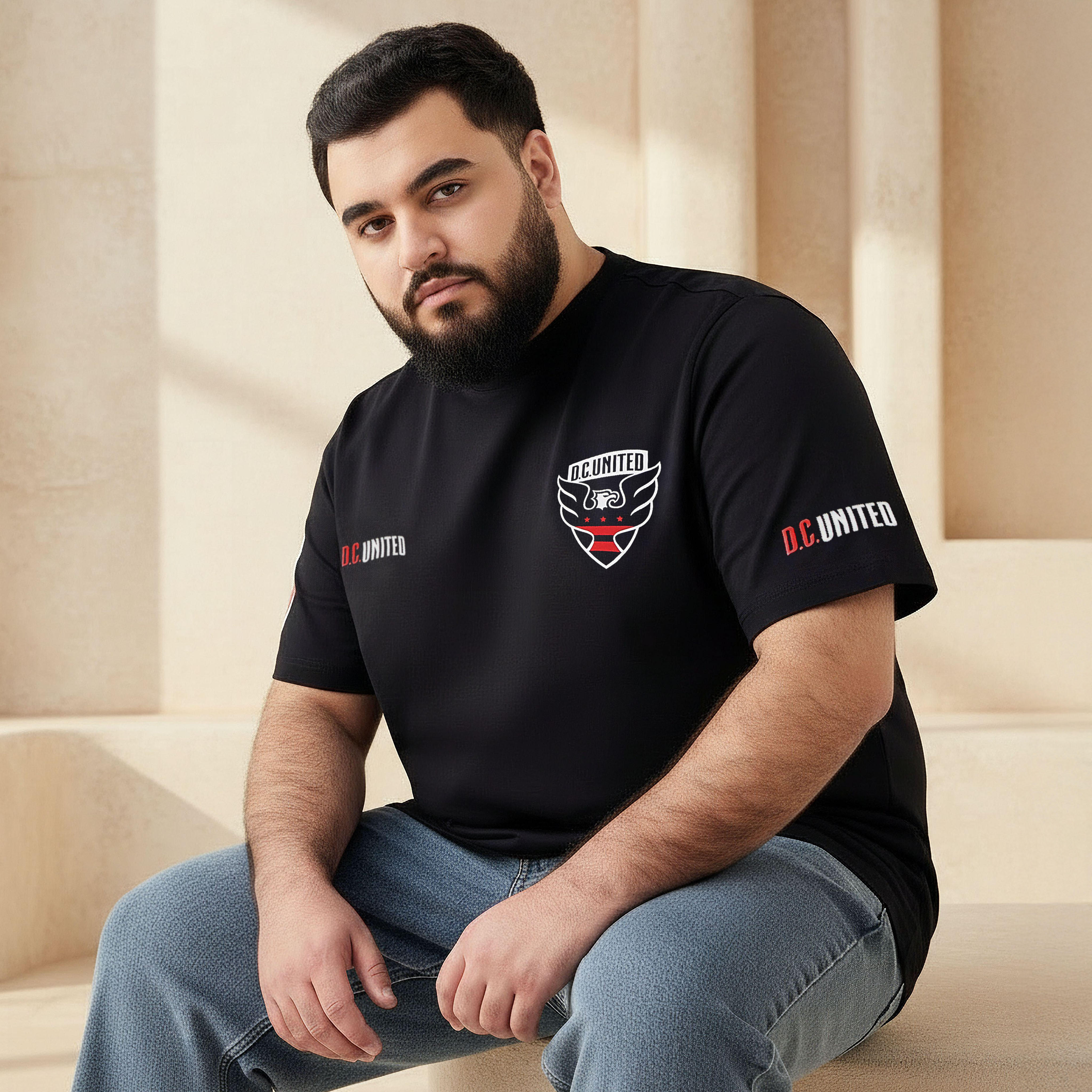 Men Regular Fit Crew Neck Short Sleeves D.C United Print T-shirt-men-clothing-tshirtsandpolos-tshirts-image-1