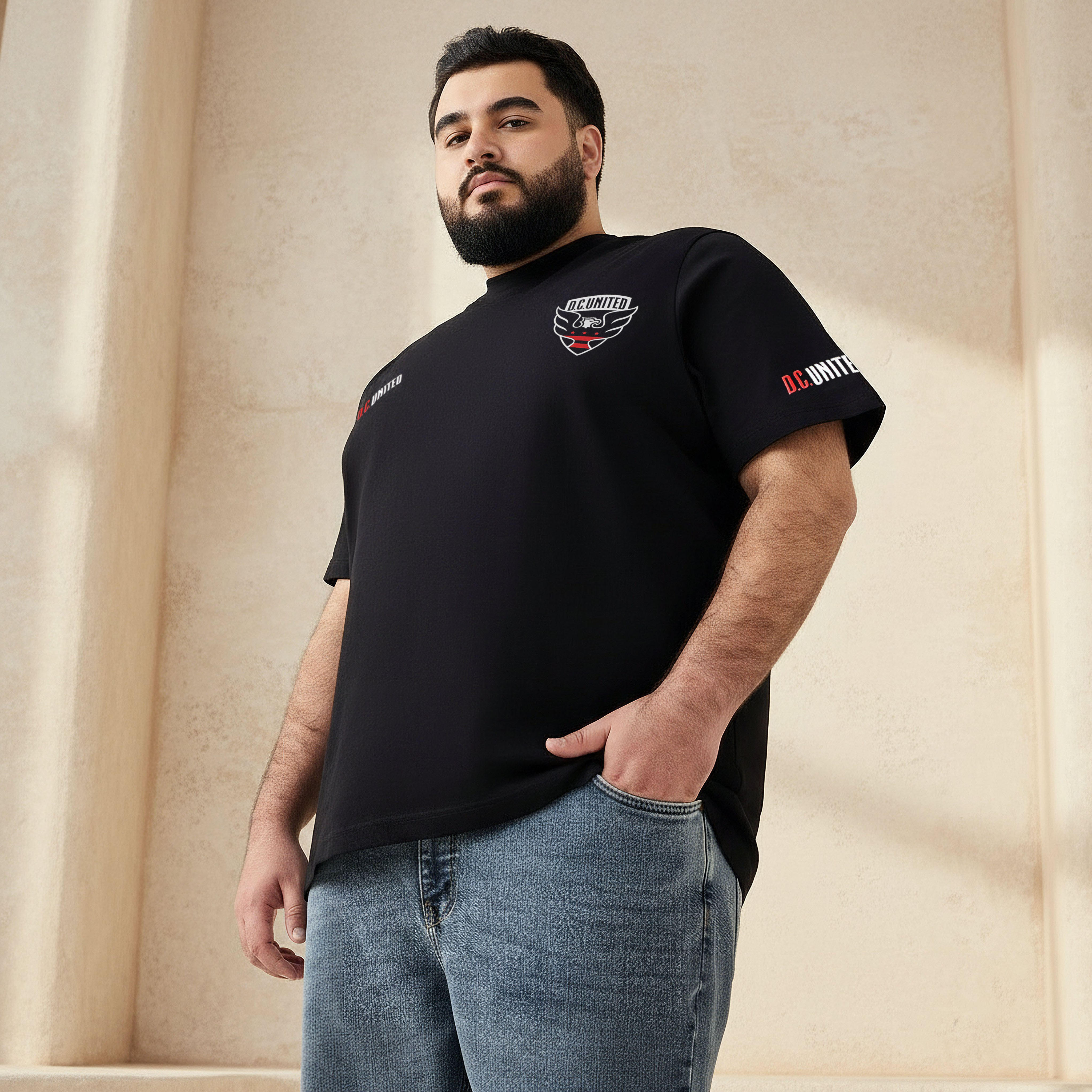 Men Regular Fit Crew Neck Short Sleeves D.C United Print T-shirt-men-clothing-tshirtsandpolos-tshirts-image-2