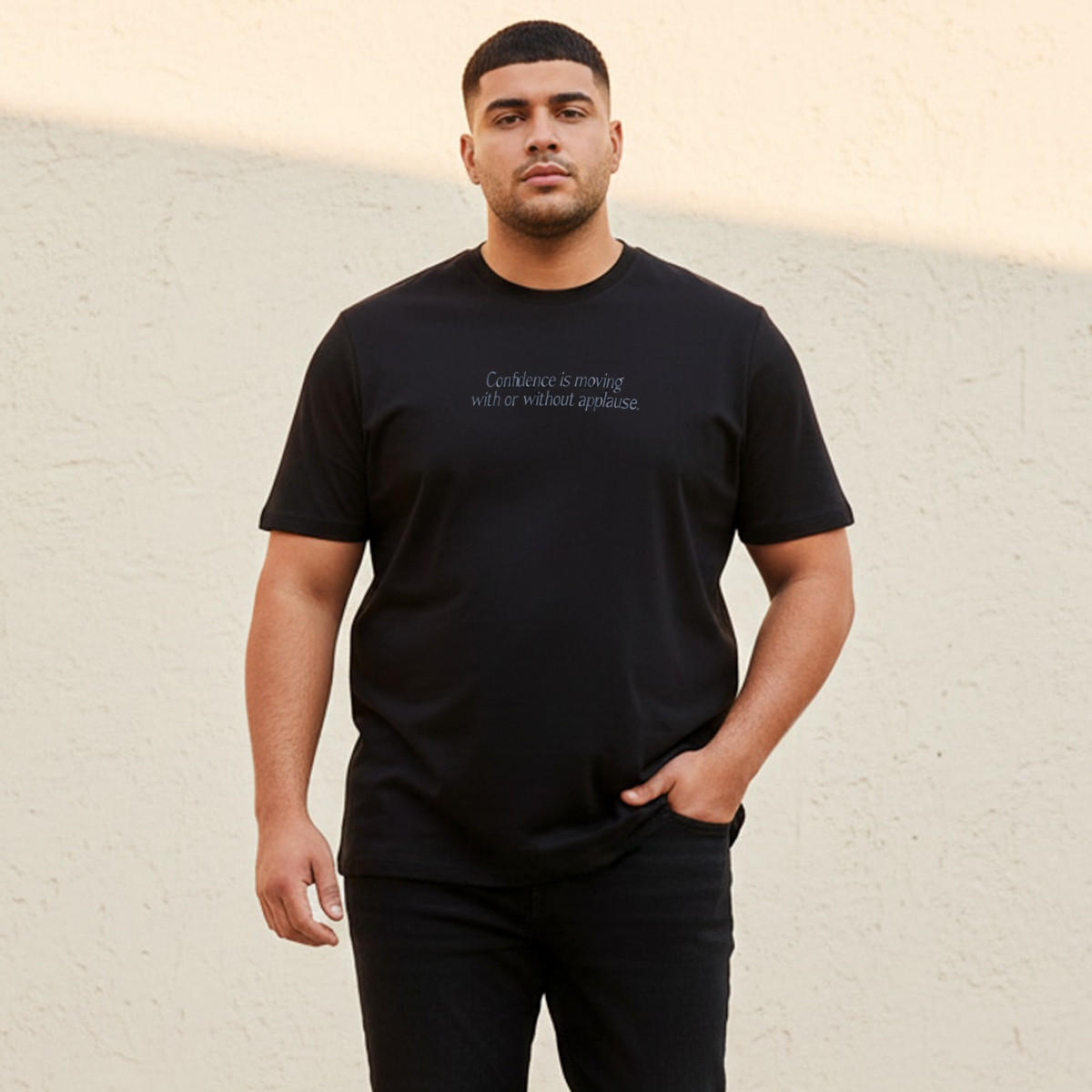 Men Regular Fit Crew Neck Short Sleeves Slogan Print T-shirt-men-clothing-tshirtsandpolos-tshirts-image-1
