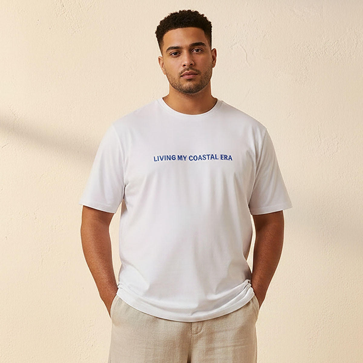 Splash Maxim Plus Regular Fit Crew Neck Short Sleeves Slogan Print T-shirt-men-clothing-tshirtsandpolos-tshirts-image-1