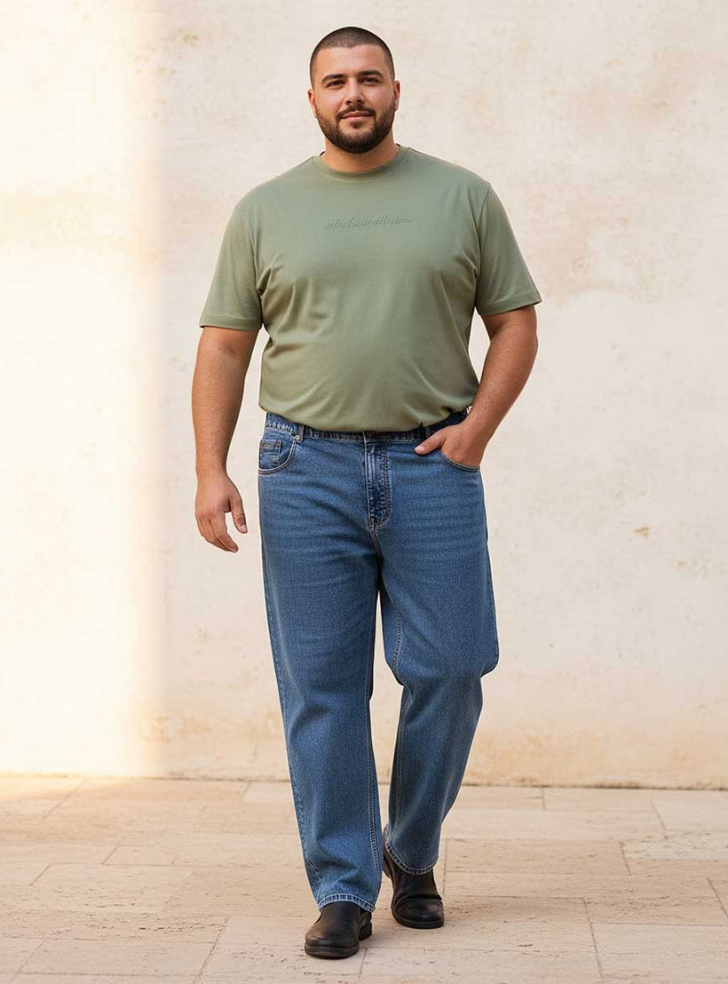 بنطلون جينز بخصر مرن وقصة عادية من سبلاش ماكسيم بلس-men-clothing-jeans-image-3