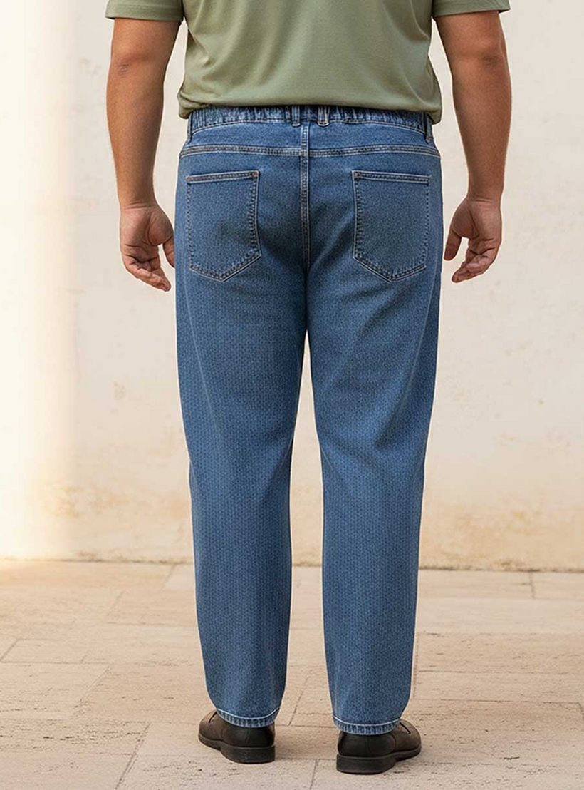 بنطلون جينز بخصر مرن وقصة عادية من سبلاش ماكسيم بلس-men-clothing-jeans-image-4