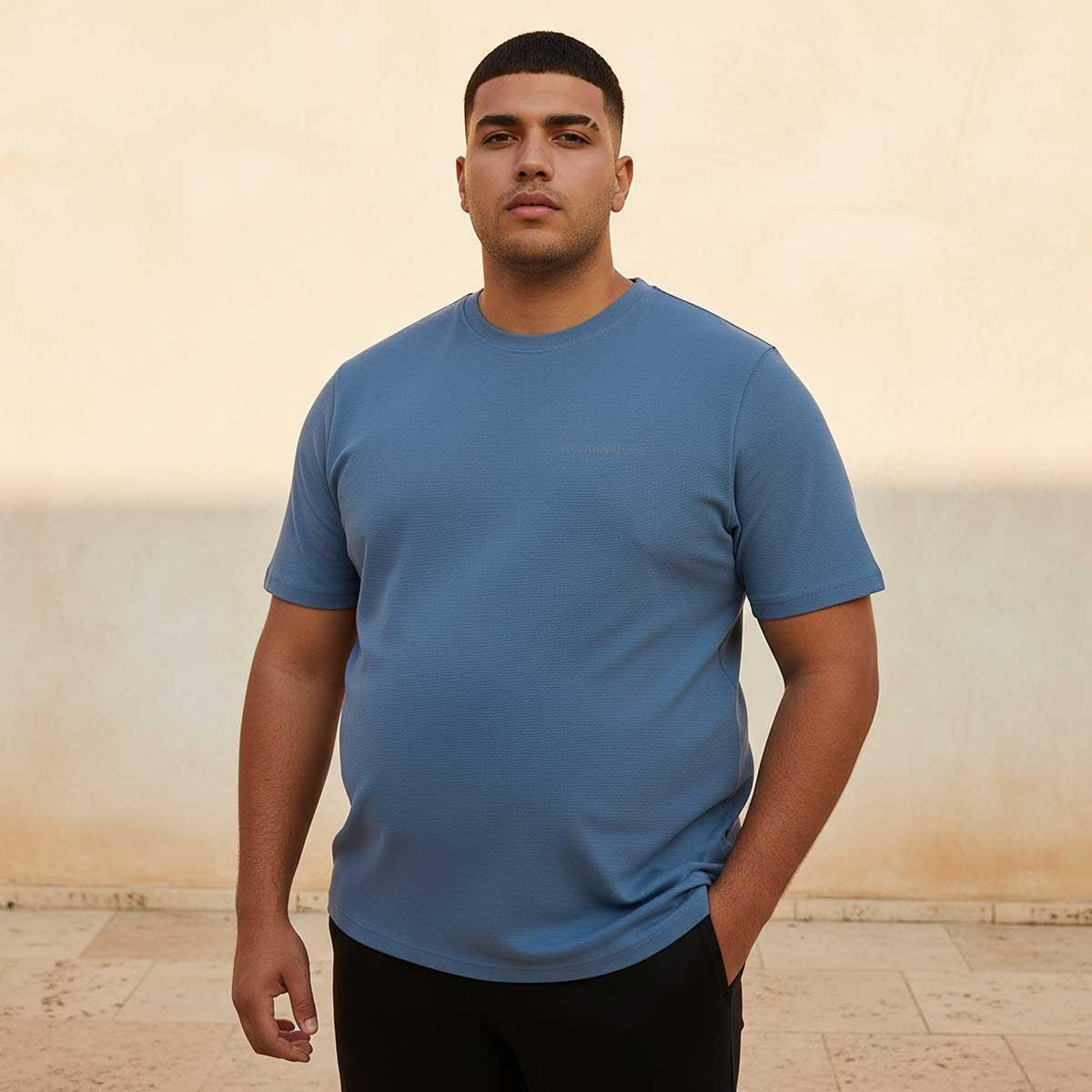 Splash Maxim Plus Regular Fit Crew Neck Short Sleeves Slogan Print T-shirt-men-clothing-tshirtsandpolos-tshirts-image-1