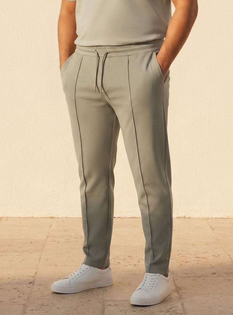 Splash Maxim Plus Regular Fit Joggers with Pintuck Detail-men-clothing-bottoms-joggers-image-1