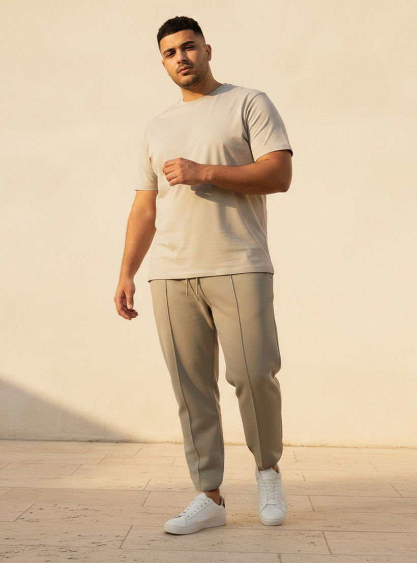 Splash Maxim Plus Regular Fit Joggers with Pintuck Detail-men-clothing-bottoms-joggers-image-5
