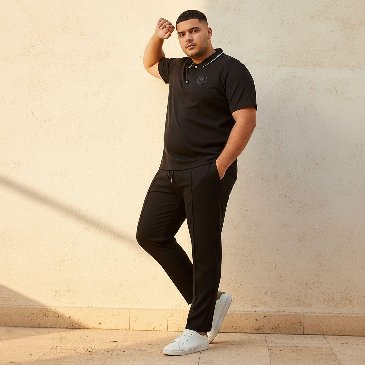 Splash Maxim Plus Regular Fit Joggers with Pintuck Detail-men-clothing-bottoms-joggers-image-3