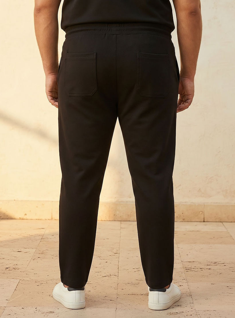 Splash Maxim Plus Regular Fit Joggers with Pintuck Detail-men-clothing-bottoms-joggers-image-4