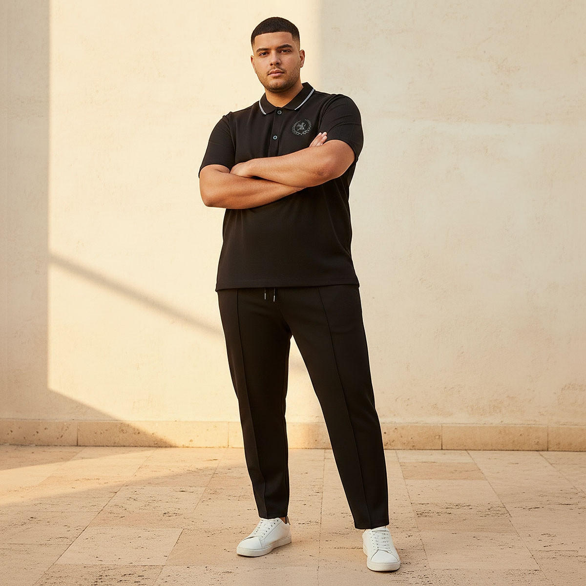 Splash Maxim Plus Regular Fit Joggers with Pintuck Detail-men-clothing-bottoms-joggers-image-5