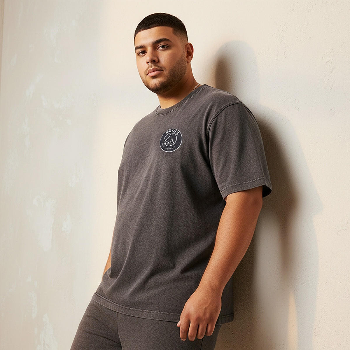 Splash Maxim Plus Regular Fit Crew Neck Paris Saint-Germain Logo Print T-shirt-men-clothing-tshirtsandpolos-tshirts-image-1