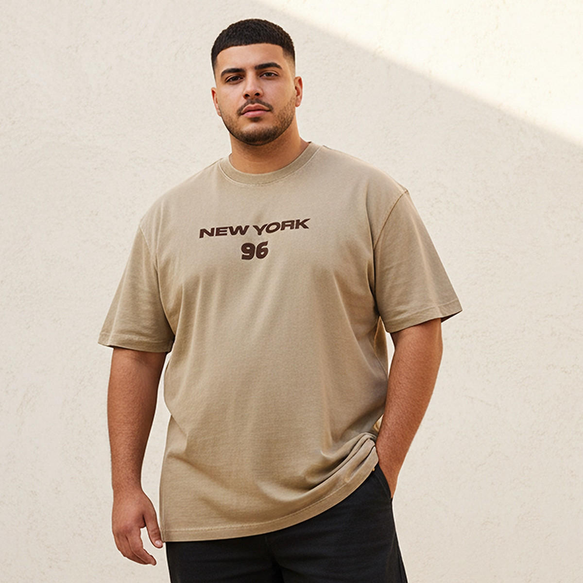 Splash Maxim Plus Crew Neck Short Sleeves New York Print T-shirt-men-clothing-tshirtsandpolos-tshirts-image-1