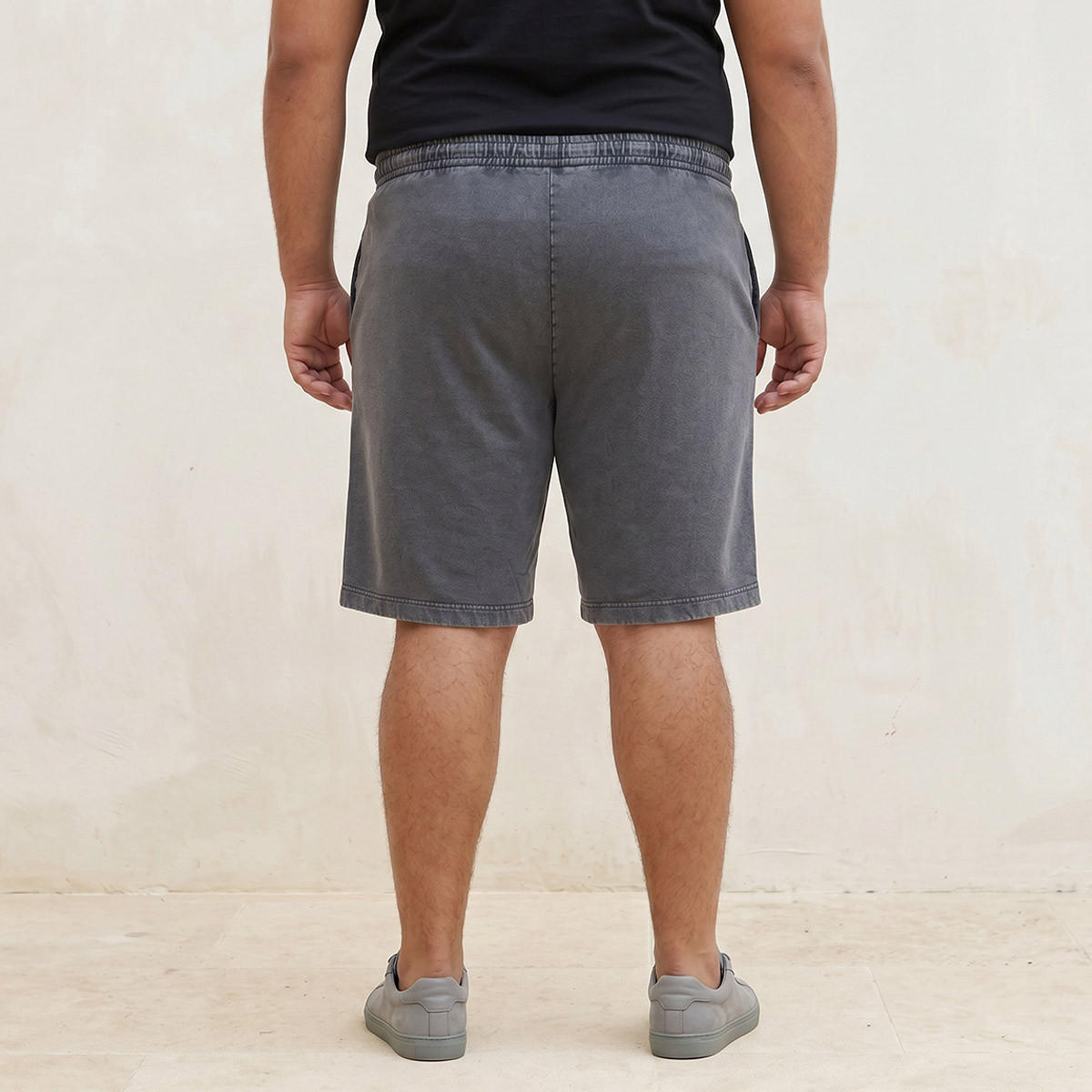 شورت قطن مقاس كبير بقصة عادية من سبلاش ماكسيم-men-clothing-bottoms-shorts-image-4