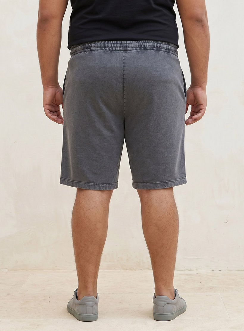 شورت قطن مقاس كبير بقصة عادية من سبلاش ماكسيم-men-clothing-bottoms-shorts-image-4