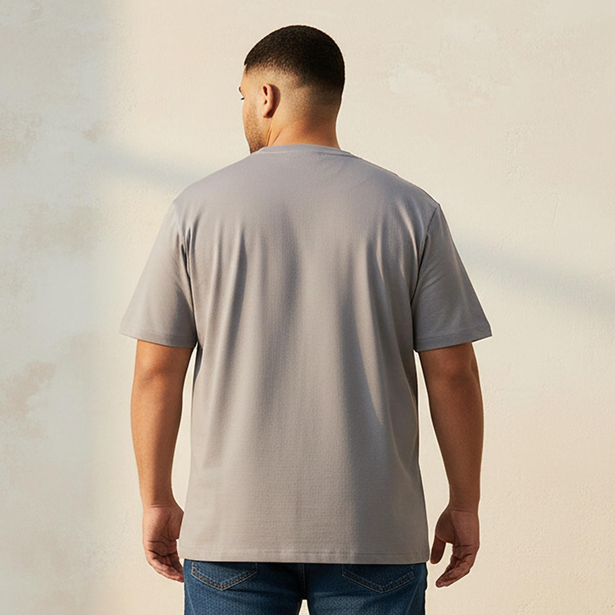 تيشيرت برقبة ضيقة وأكمام قصيرة وطبعات مقاس كبير من سبلاش ماكسيم-men-clothing-tshirtsandpolos-tshirts-image-4