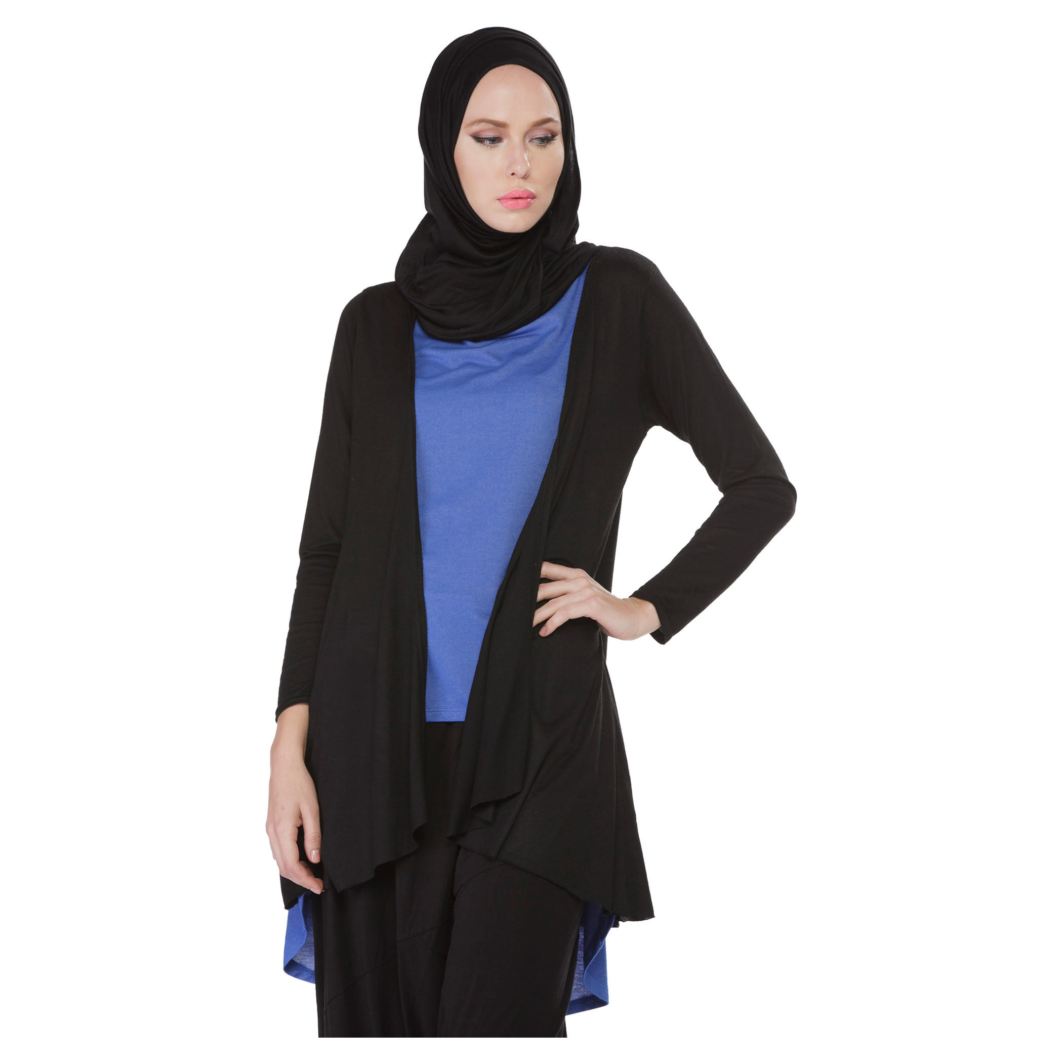 Solid Colour Poncho Shrug-women-clothing-shirtsandblouses-blouses-image-1