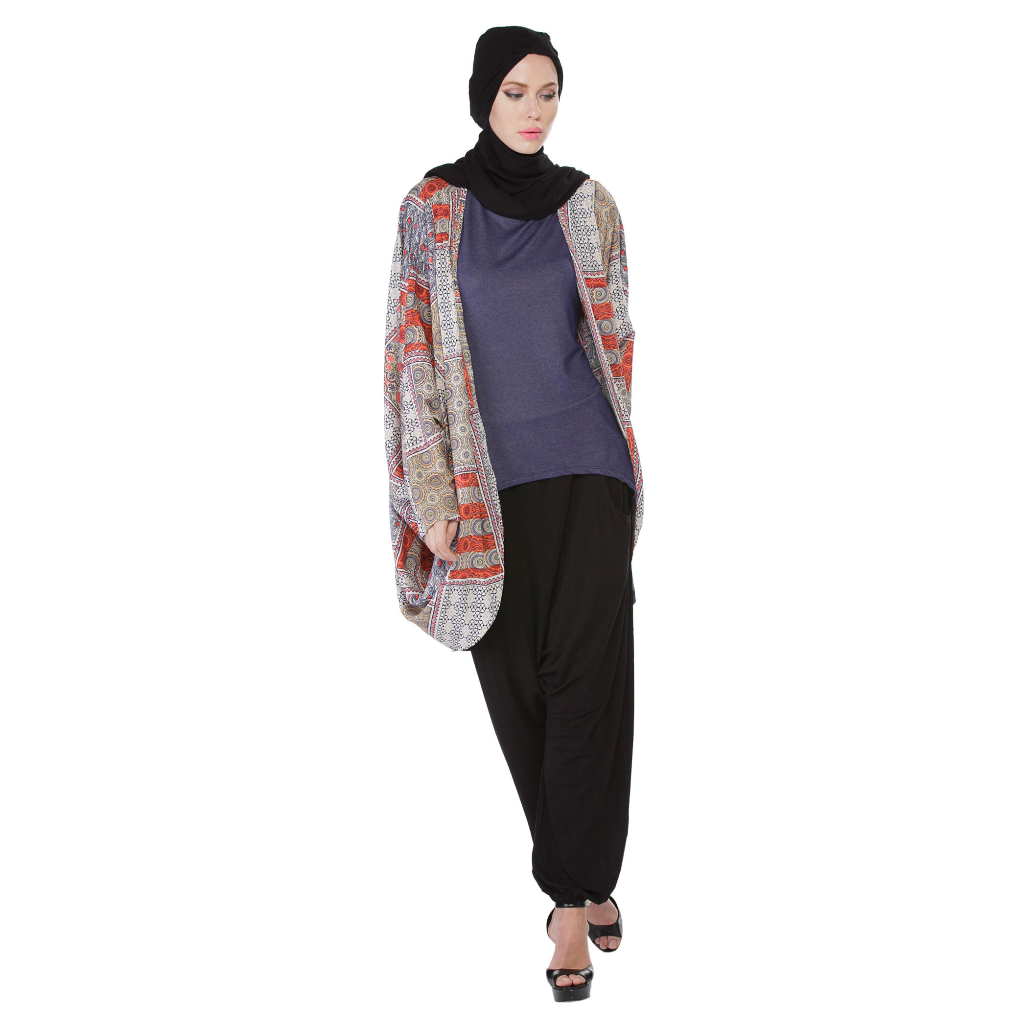 Solid Colour Poncho Shrug-women-clothing-shirtsandblouses-blouses-image-5