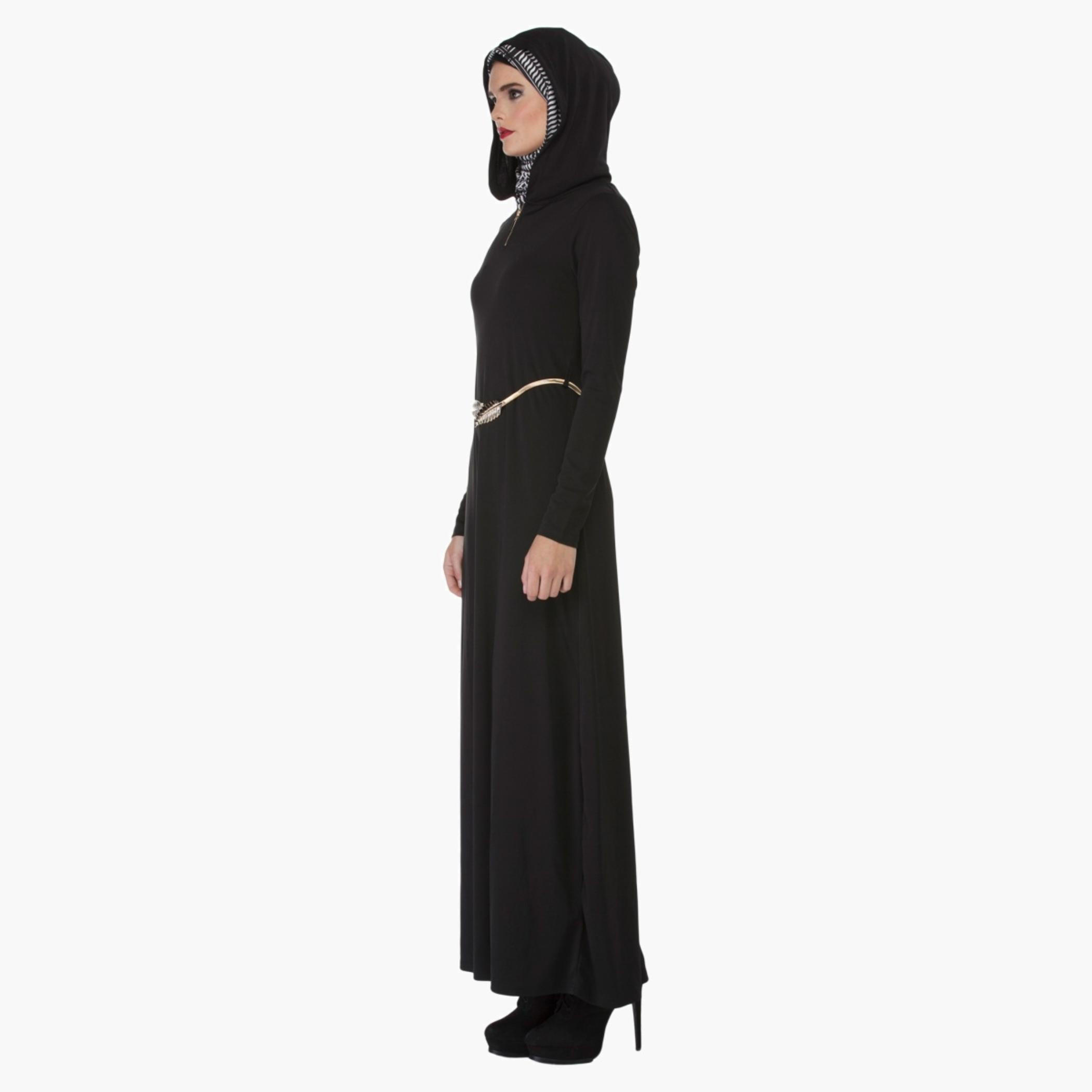 Basic Maxi Dress with Hood-women-clothing-dresses-image-3
