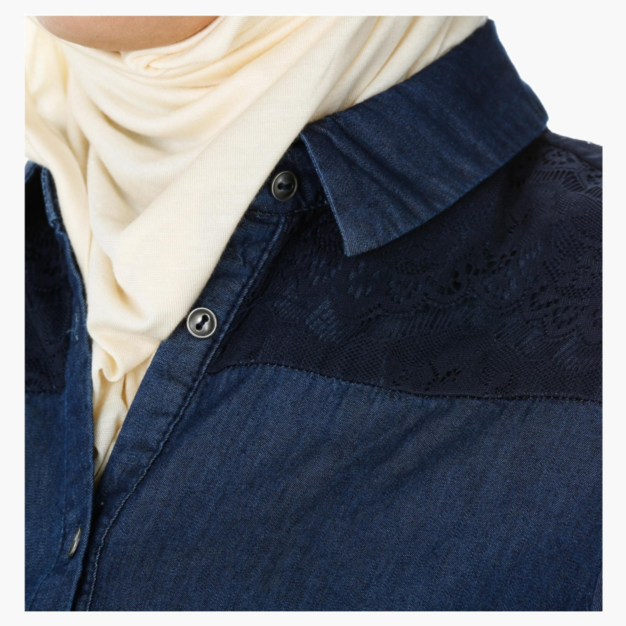 Denim Maxi Shirt Dress with Long Sleeves-women-clothing-dresses-image-4