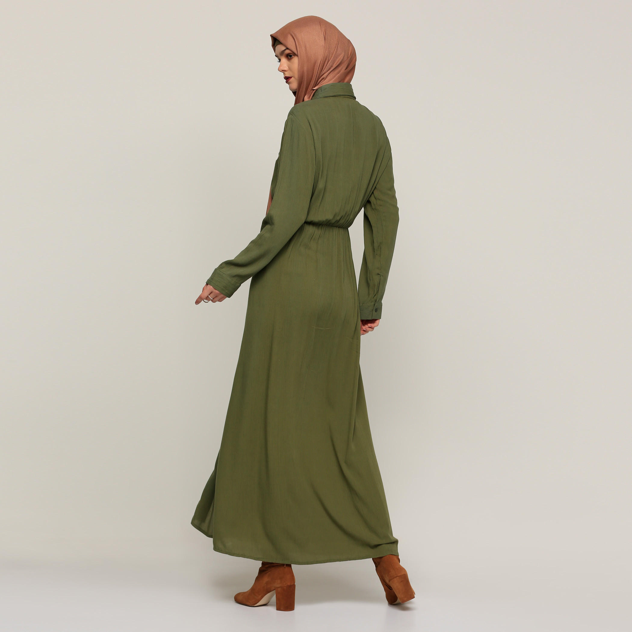 فستان قميص طويل مطرّز بأكمام طويلة-women-clothing-dresses-image-2