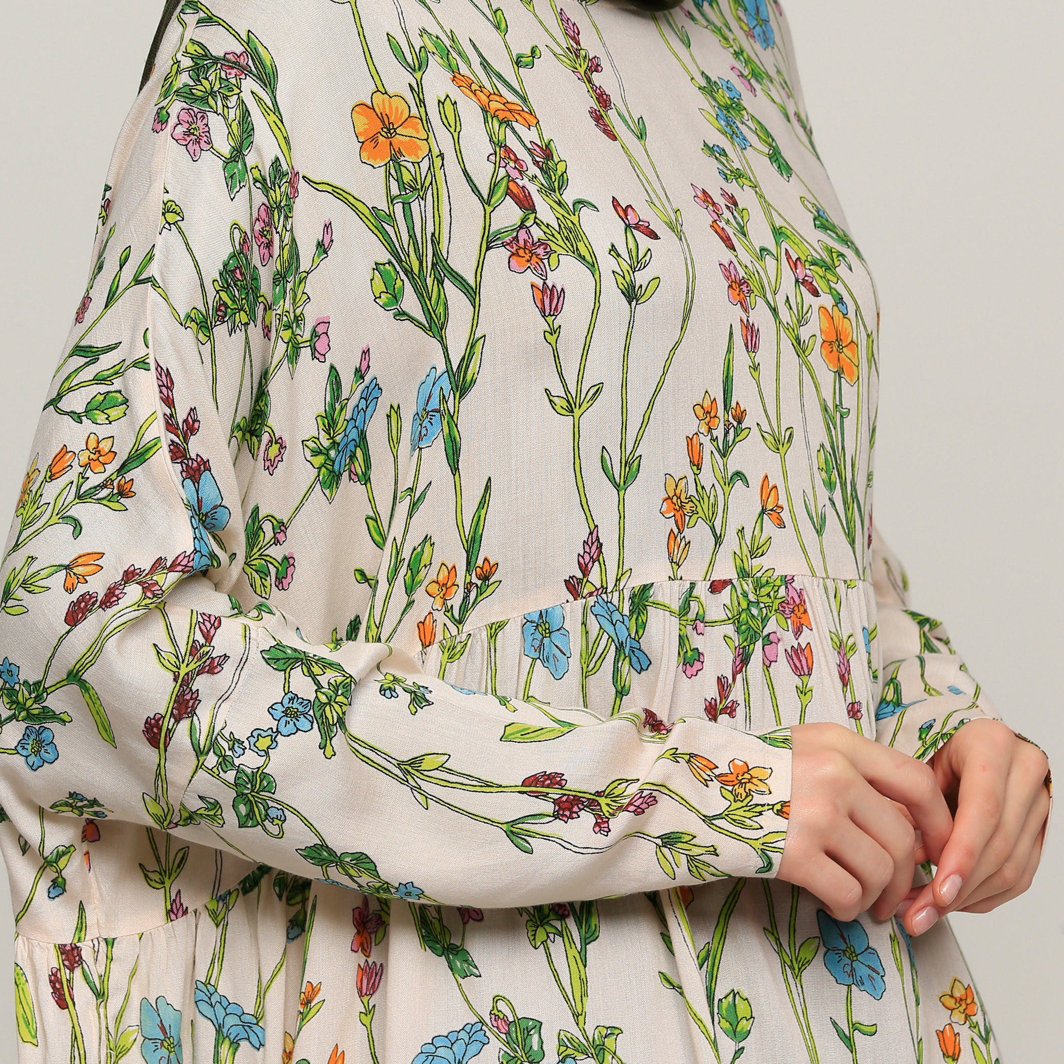 Floral Oversized Top with Long Sleeves-women-clothing-shirtsandblouses-blouses-image-4