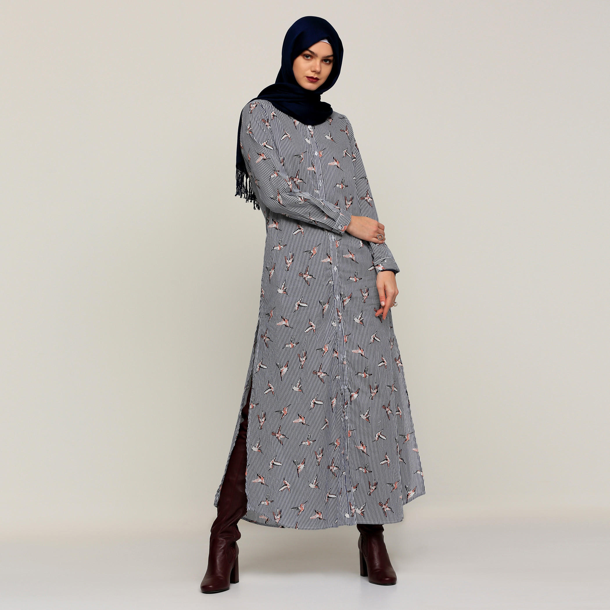 تونيك بأكمام طويلة وجيوب مع طبعات-women-clothing-shirtsandblouses-blouses-image-1