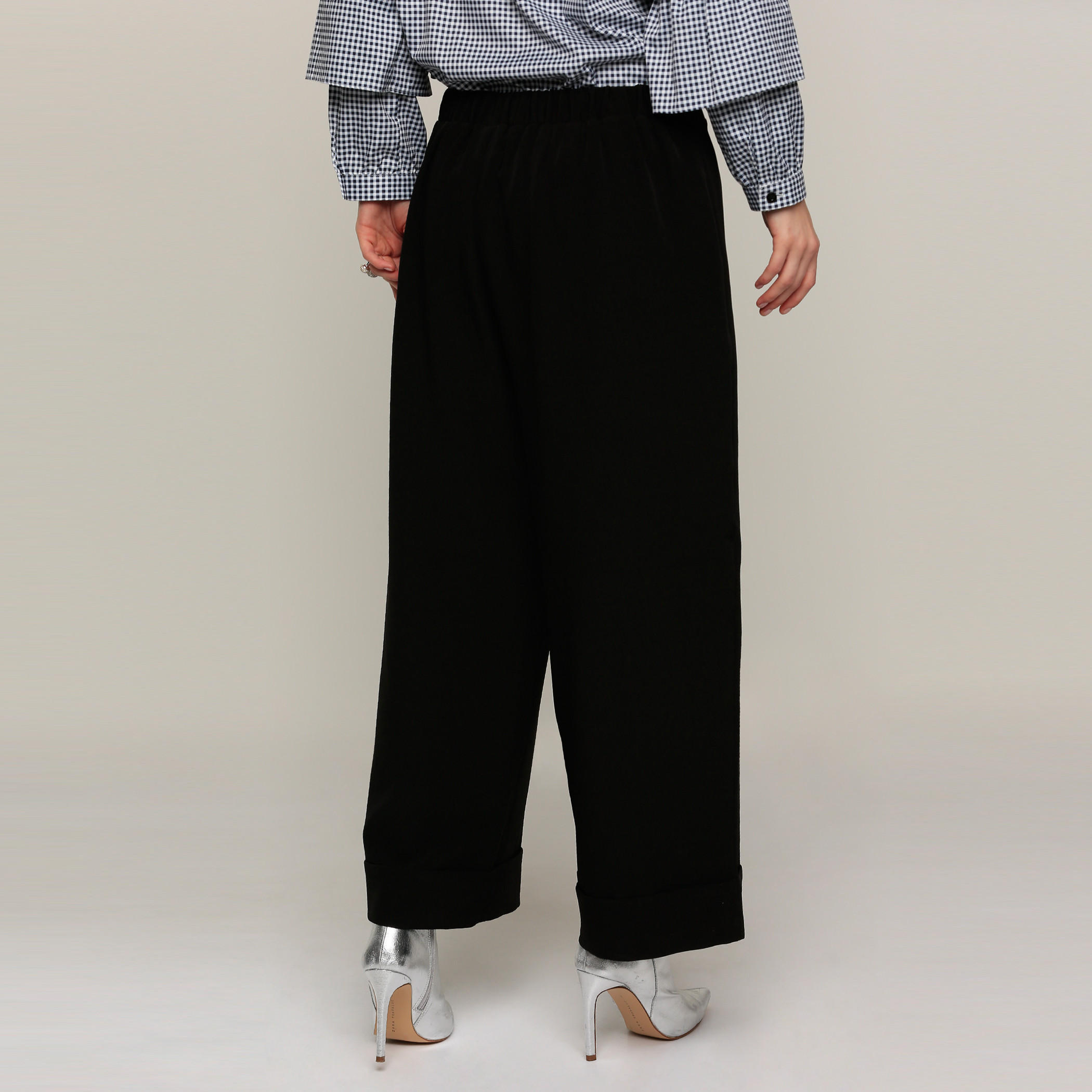 بنطال بالازو طويل بخصر مطّاطي-women-clothing-bottoms-trousers-image-2