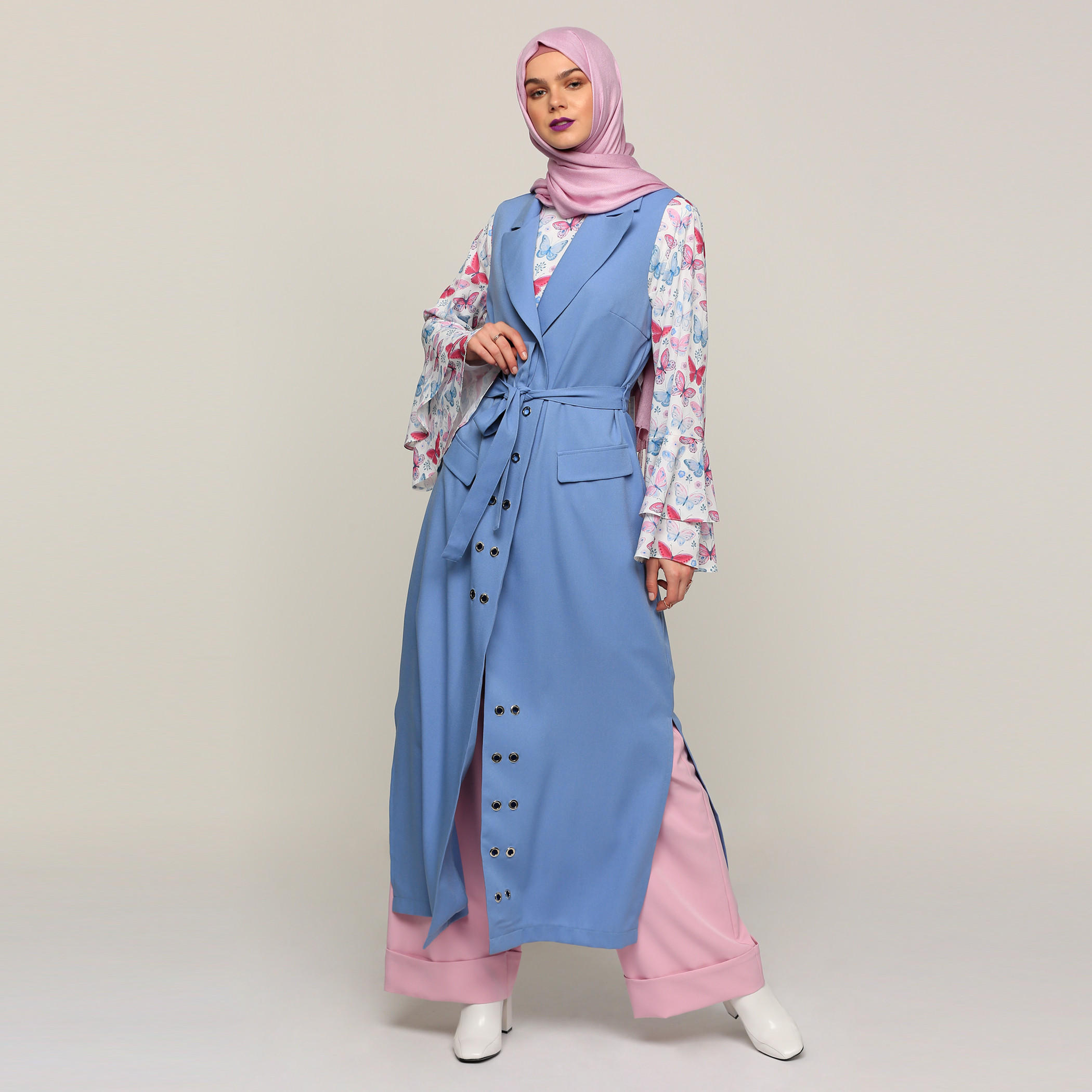 جاكيت طويل دون أكمام بحلقات-women-winterwear-coatsandjackets-jackets-image-3
