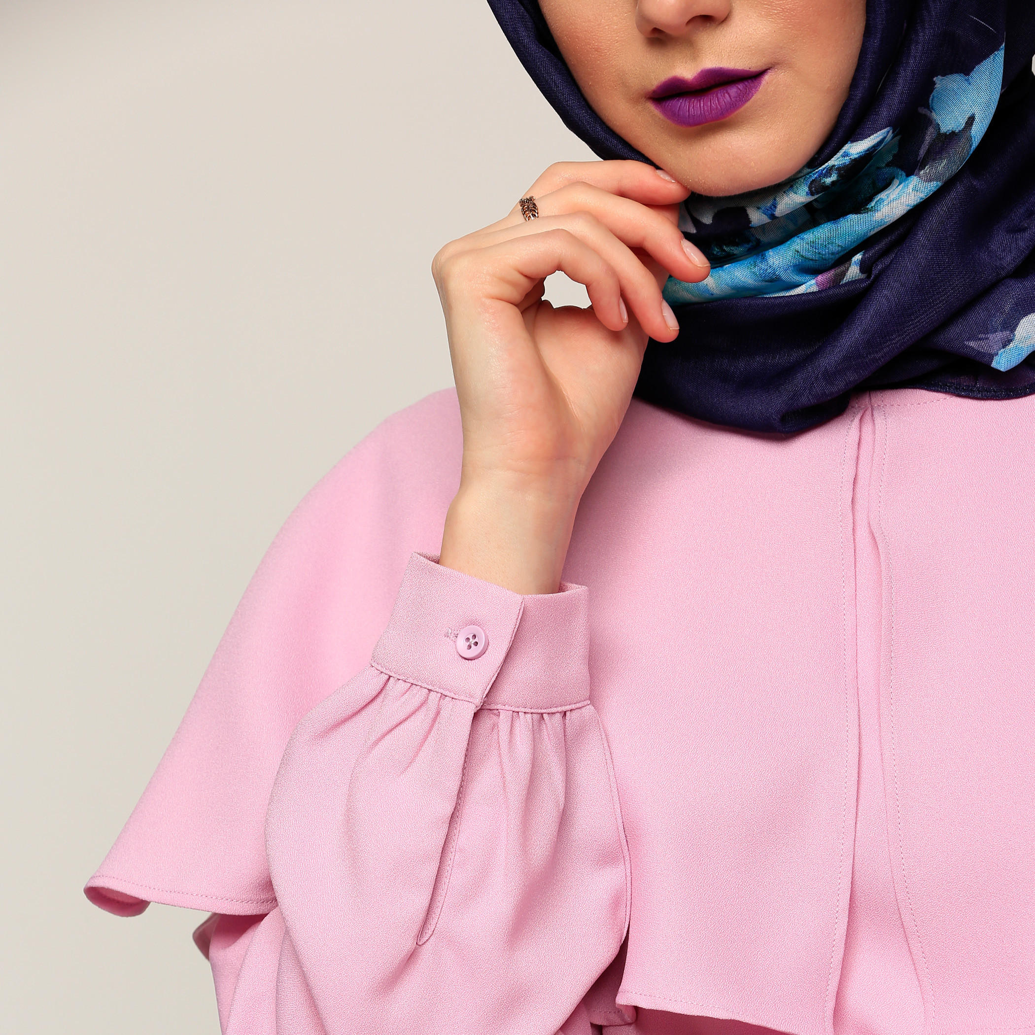 فستان ماكسي بكشكش وأكمام طويلة-women-clothing-dresses-image-4