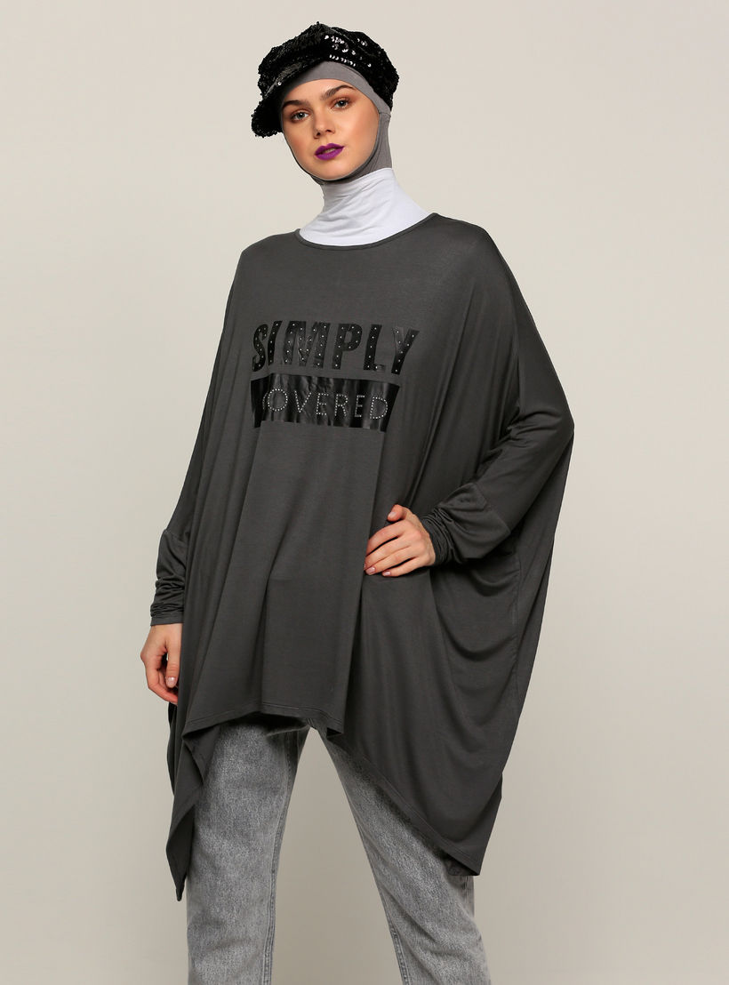 Round Neck Printed Top with Long Sleeves-women-clothing-shirtsandblouses-blouses-image-1