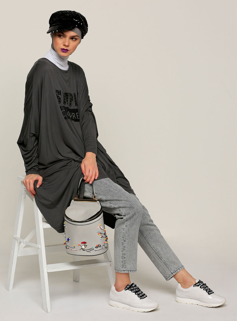 Round Neck Printed Top with Long Sleeves-women-clothing-shirtsandblouses-blouses-image-5