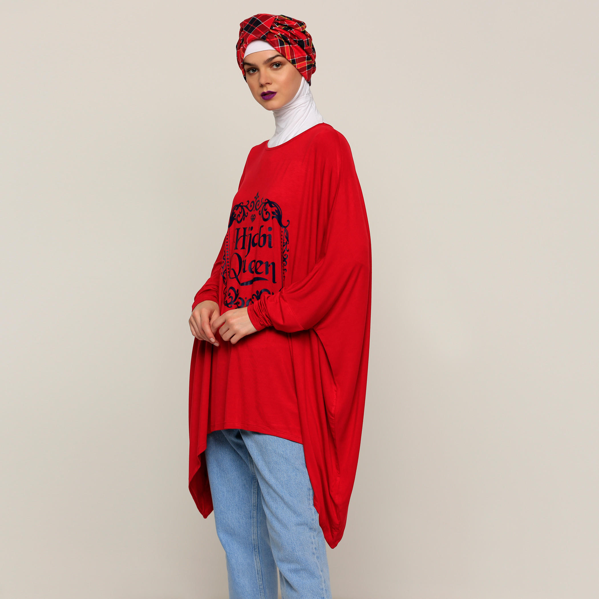 بلوزة بطبعات وياقة مستديرة وأكمام طويلة-women-clothing-shirtsandblouses-blouses-image-3
