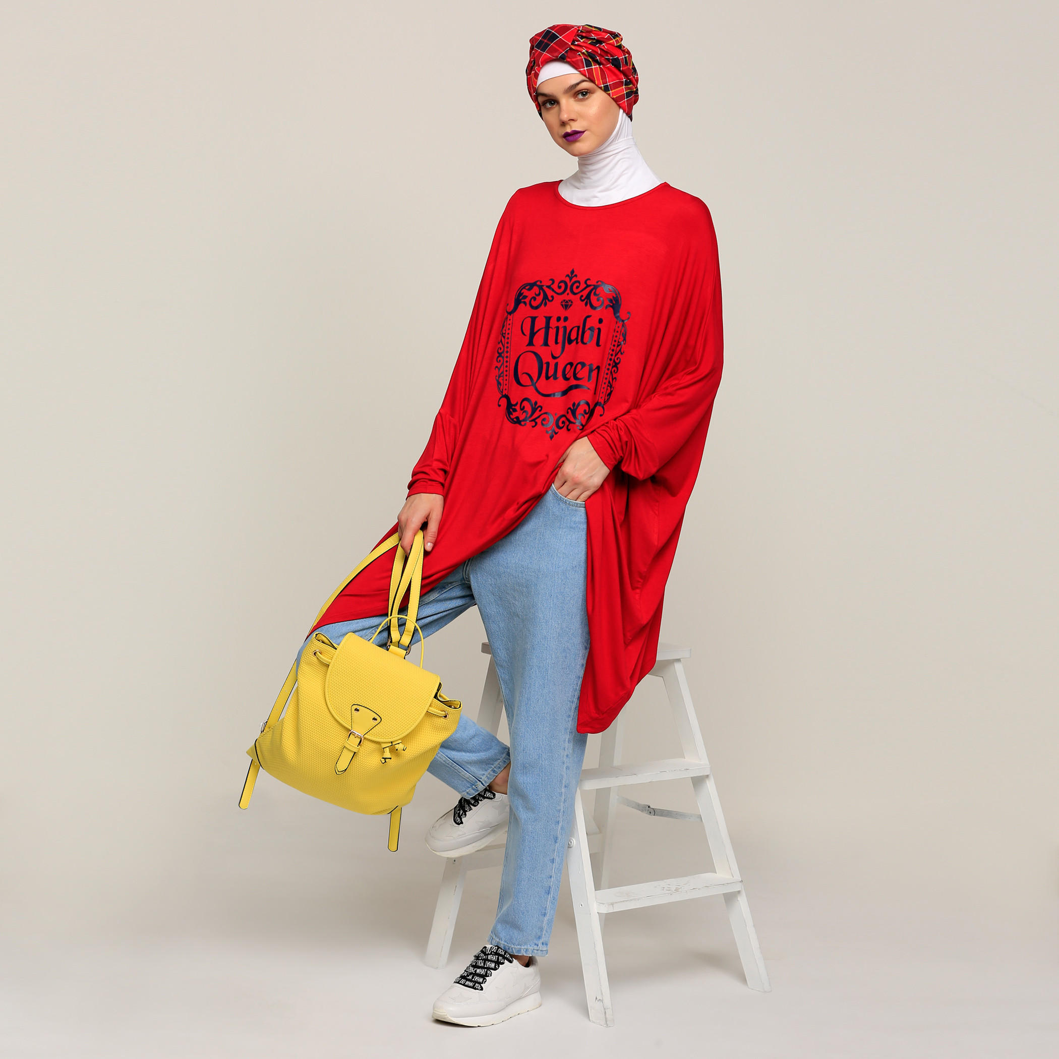 بلوزة بطبعات وياقة مستديرة وأكمام طويلة-women-clothing-shirtsandblouses-blouses-image-5