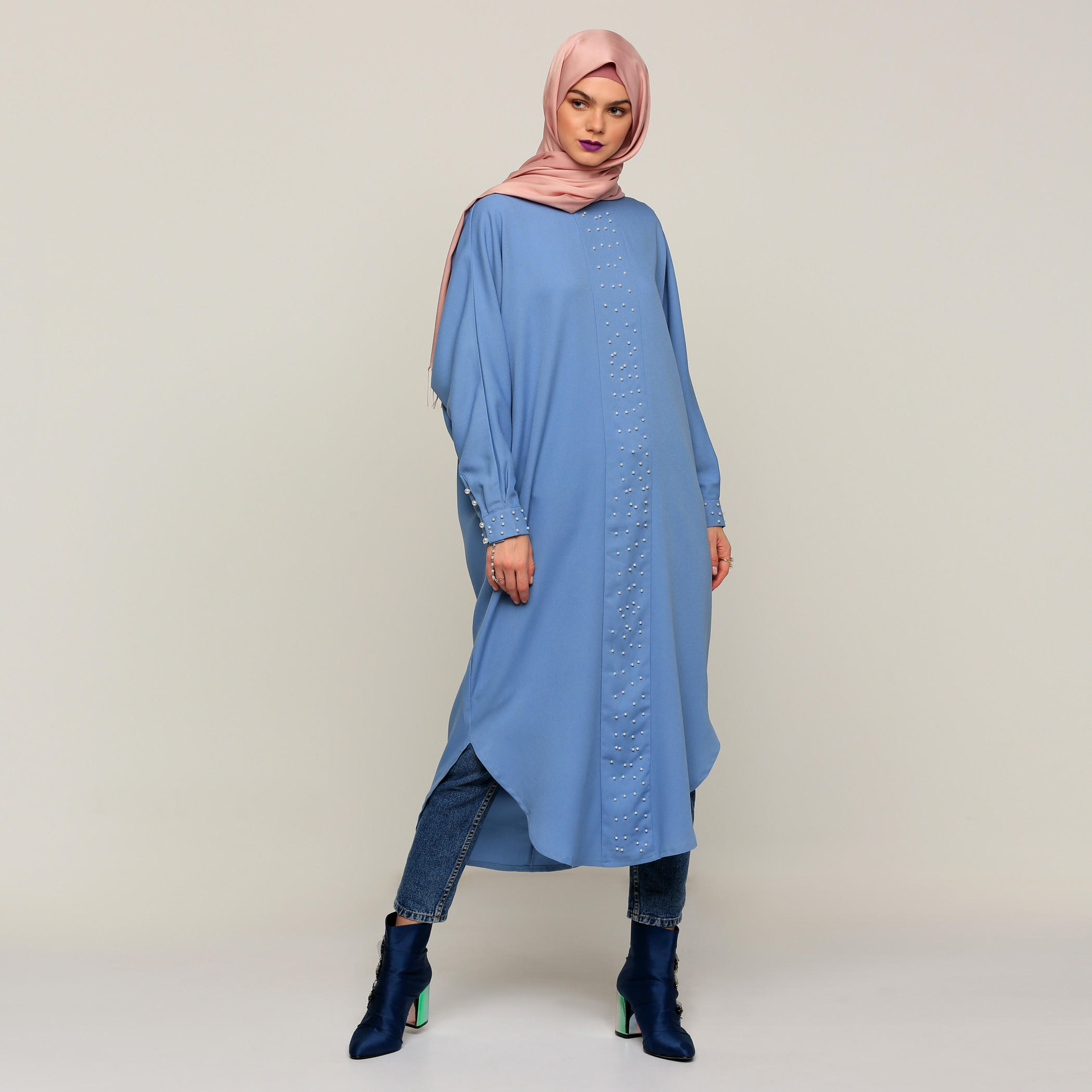 تونيك بتزيينات وأكمام طويلة-women-clothing-shirtsandblouses-blouses-image-5