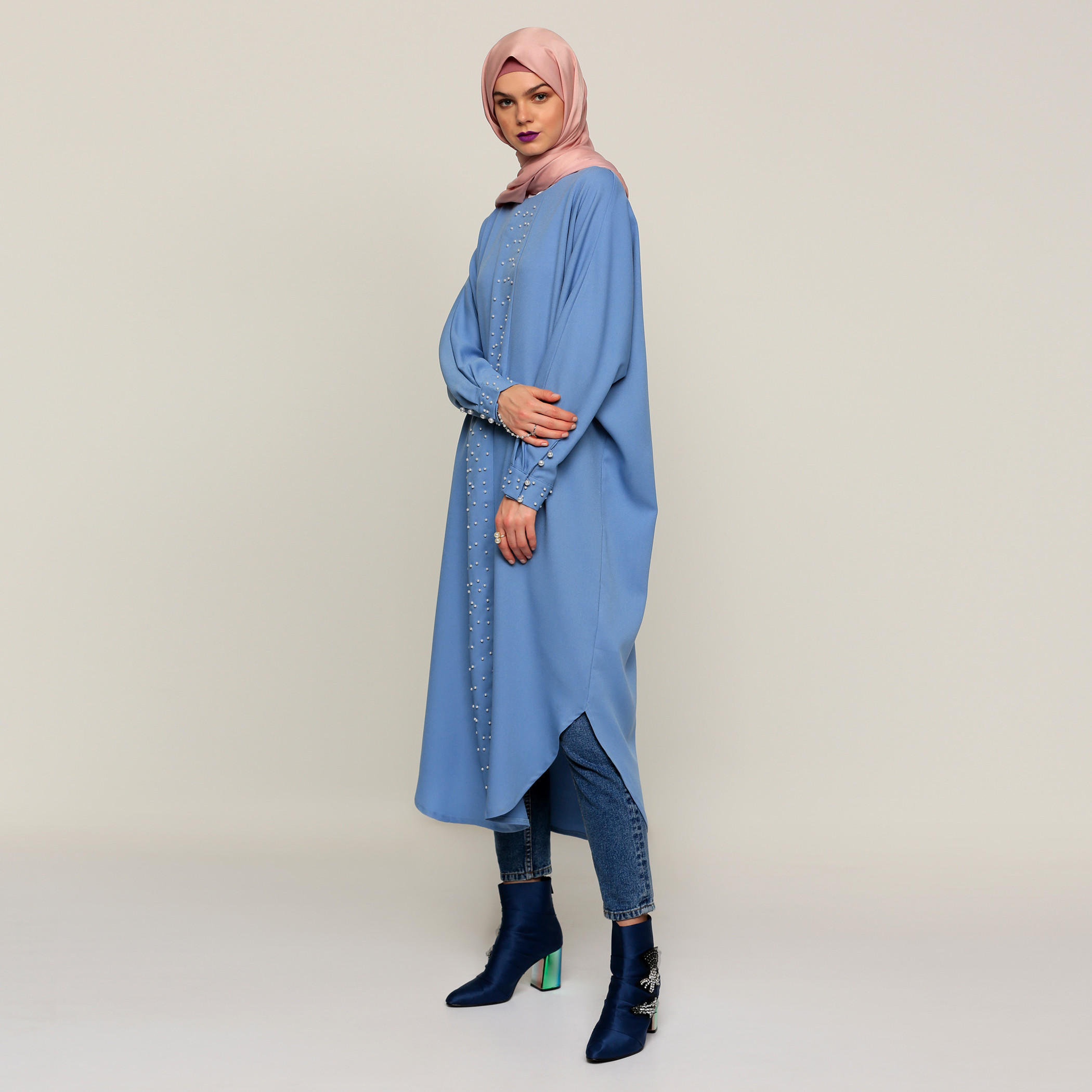 تونيك بتزيينات وأكمام طويلة-women-clothing-shirtsandblouses-blouses-image-3