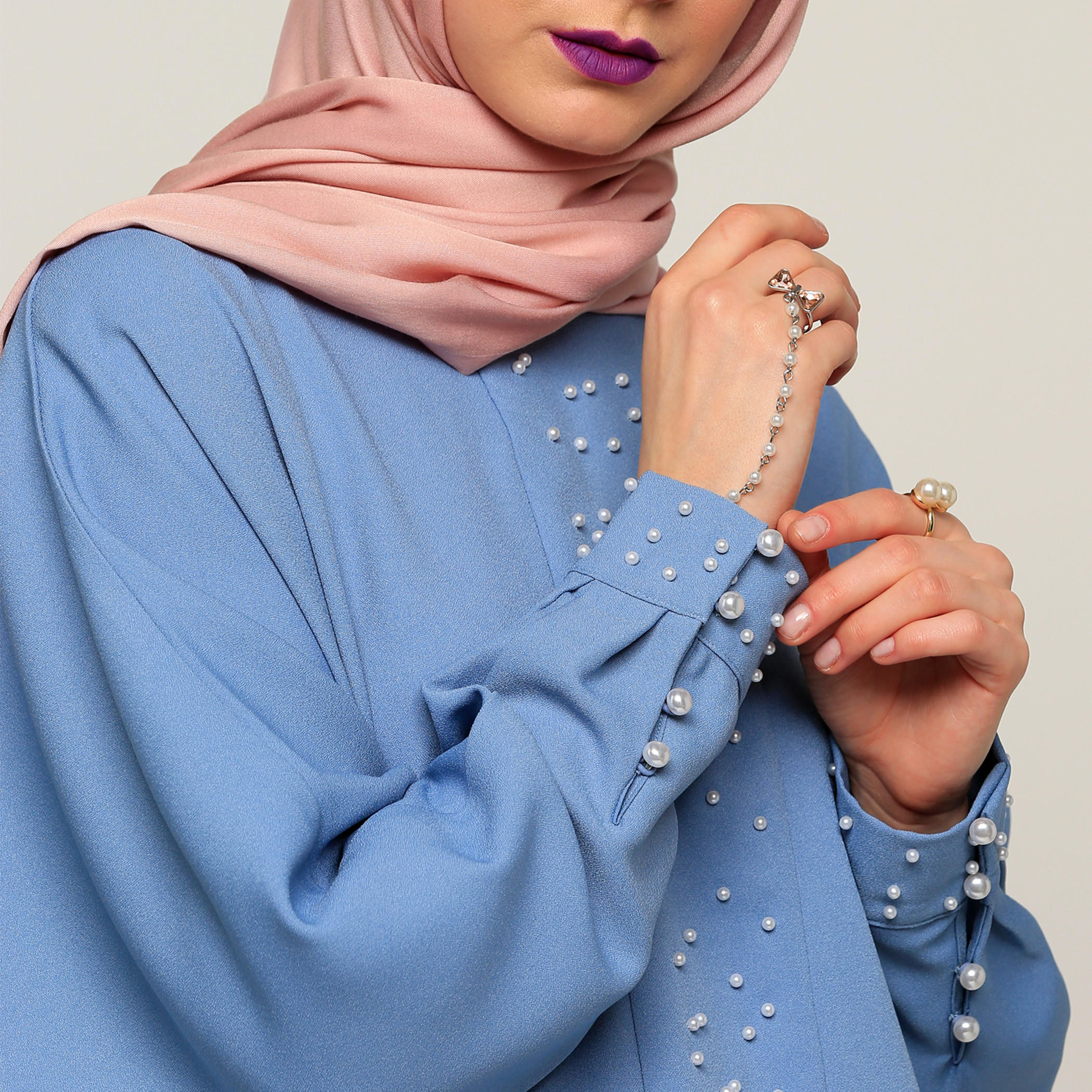 تونيك بتزيينات وأكمام طويلة-women-clothing-shirtsandblouses-blouses-image-2