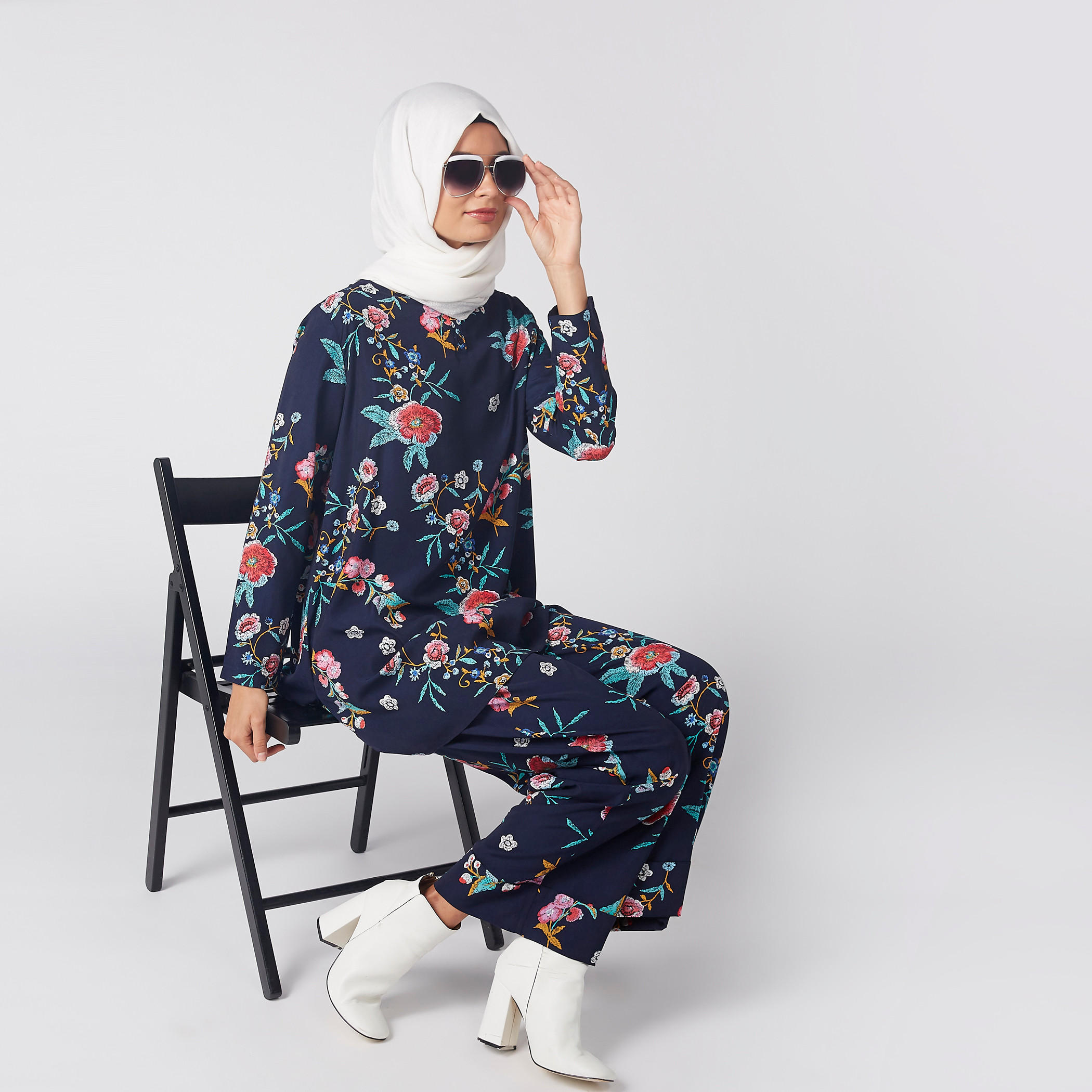Floral Printed Long Sleeves Jumpsuit-women-clothing-jumpsuits-image-2