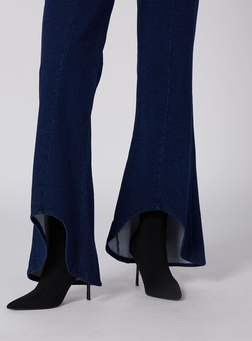 بنطال بوت كات طويل بخصر مطّاطي-women-clothing-bottoms-trousers-image-6