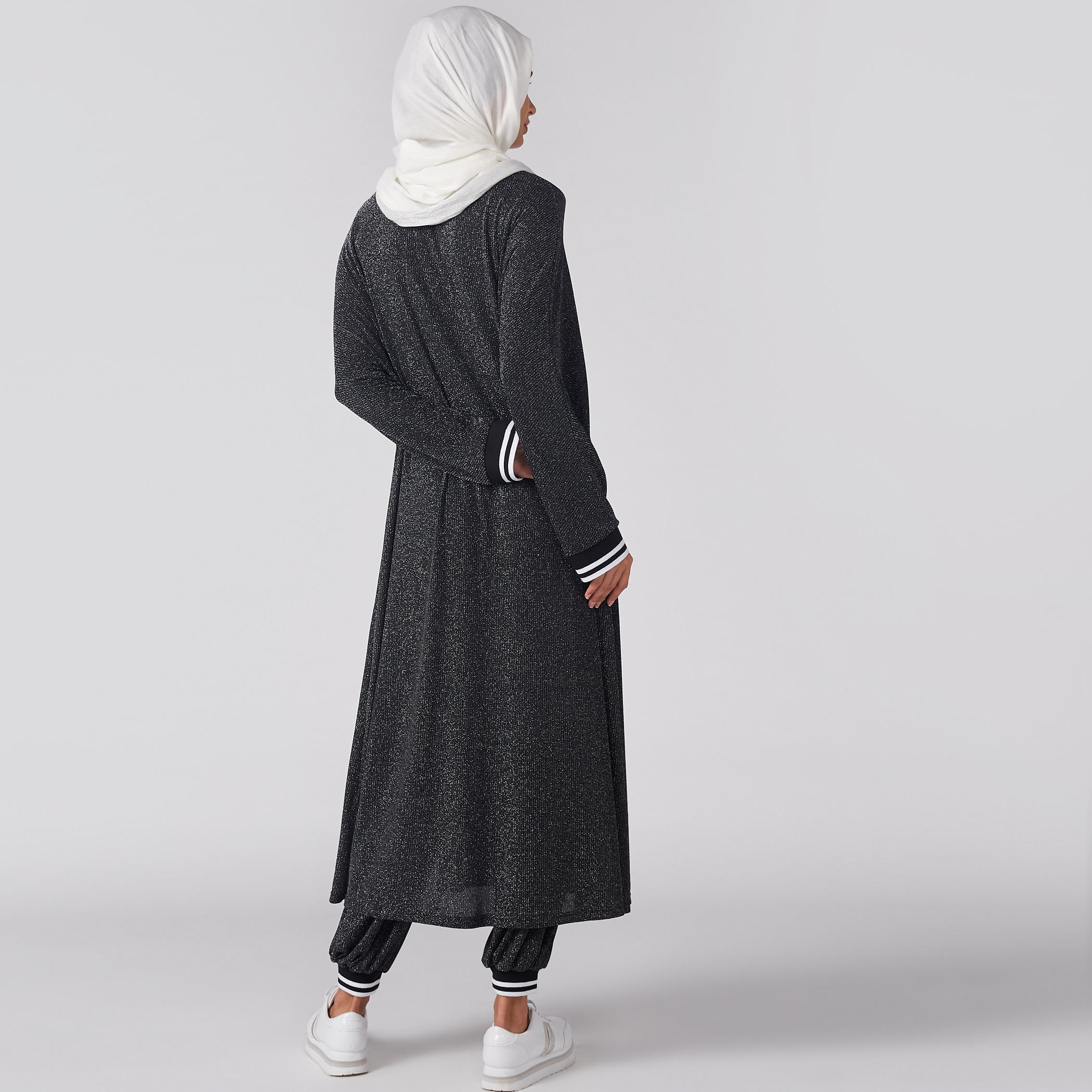 عباية بارزة الملمس بياقة V وأكمام طويلة-women-clothing-shirtsandblouses-blouses-image-5