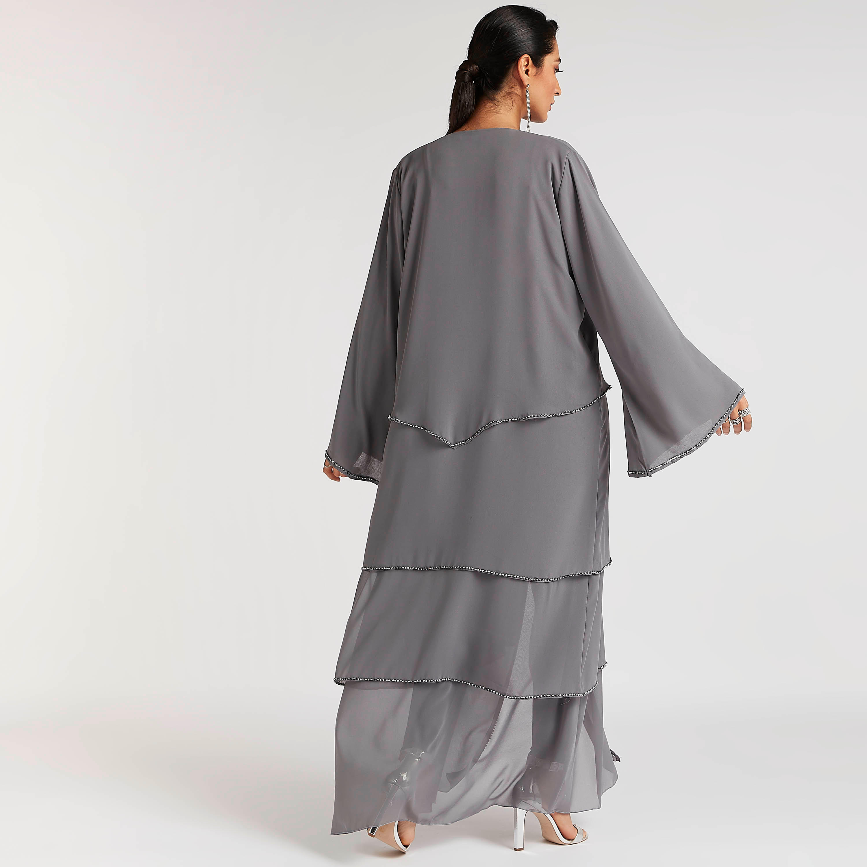 عباية إيه لاين مزيّنة بطبقات من عبايات-women-arabicclothing-abayas-image-4