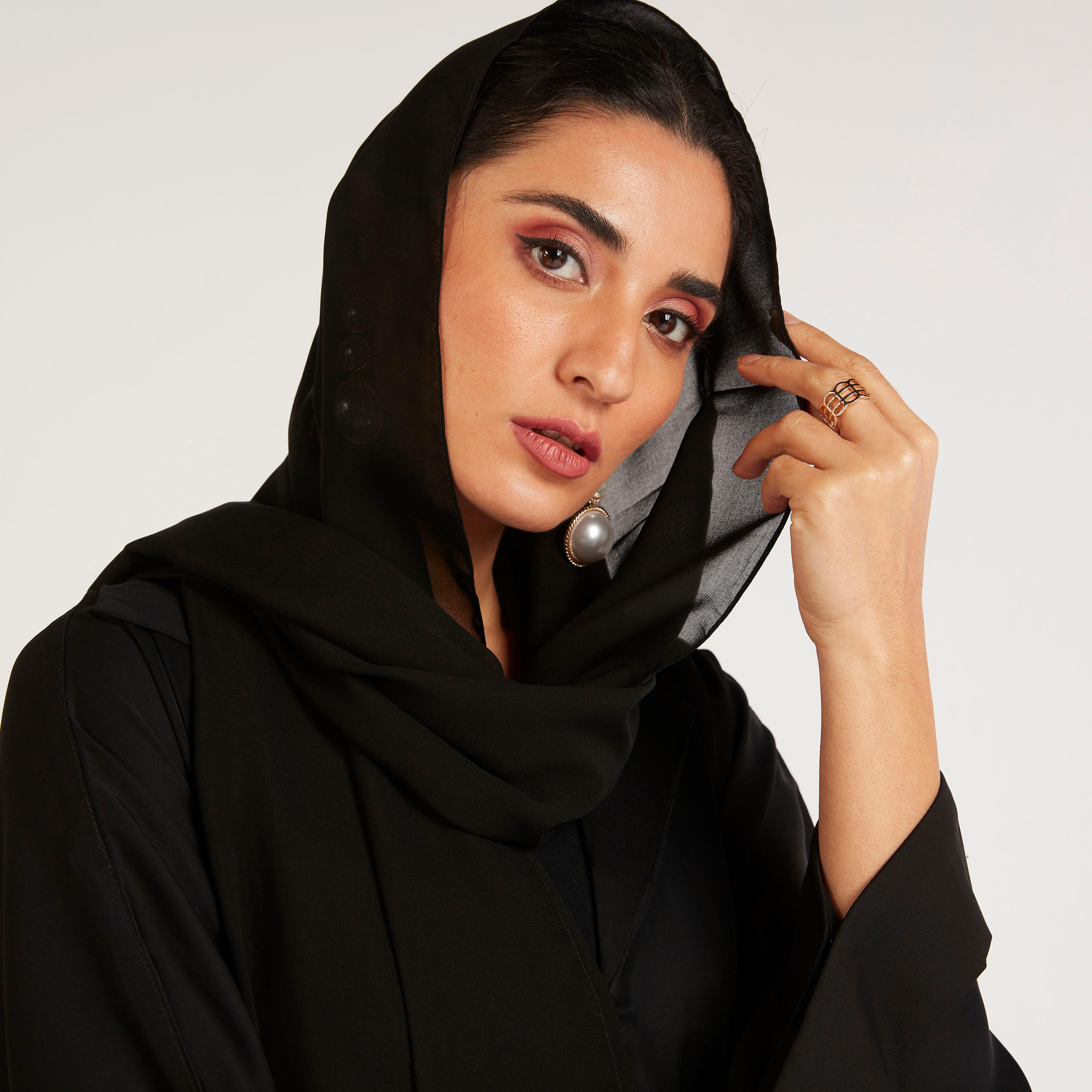 Abayas Embroidered A-line Belted Abaya with Embellishment-women-arabicclothing-abayas-image-3